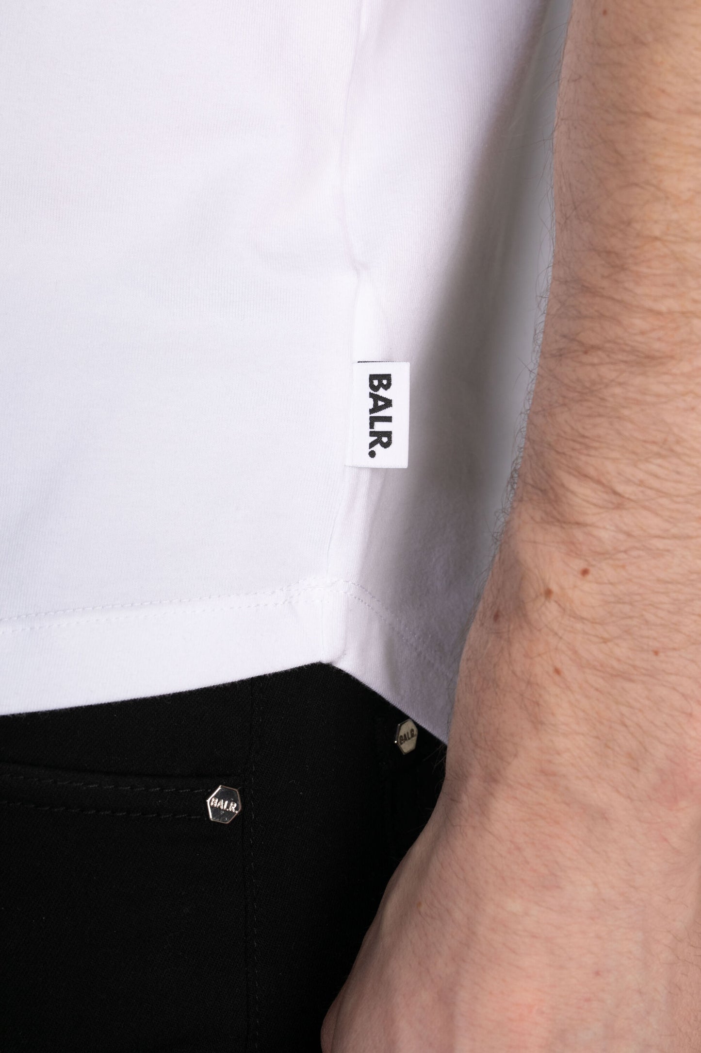 Athletic Small Branded Chest T-Shirt Bright White