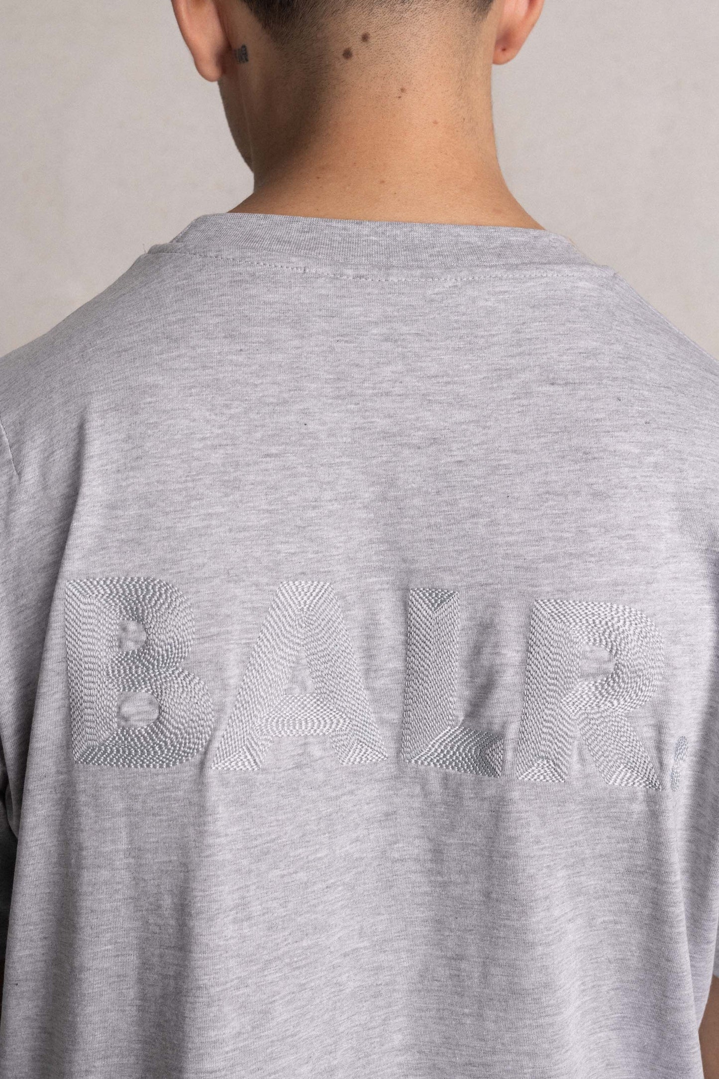 Luke Box Dart BALR. Logo T-Shirt Grey Heather