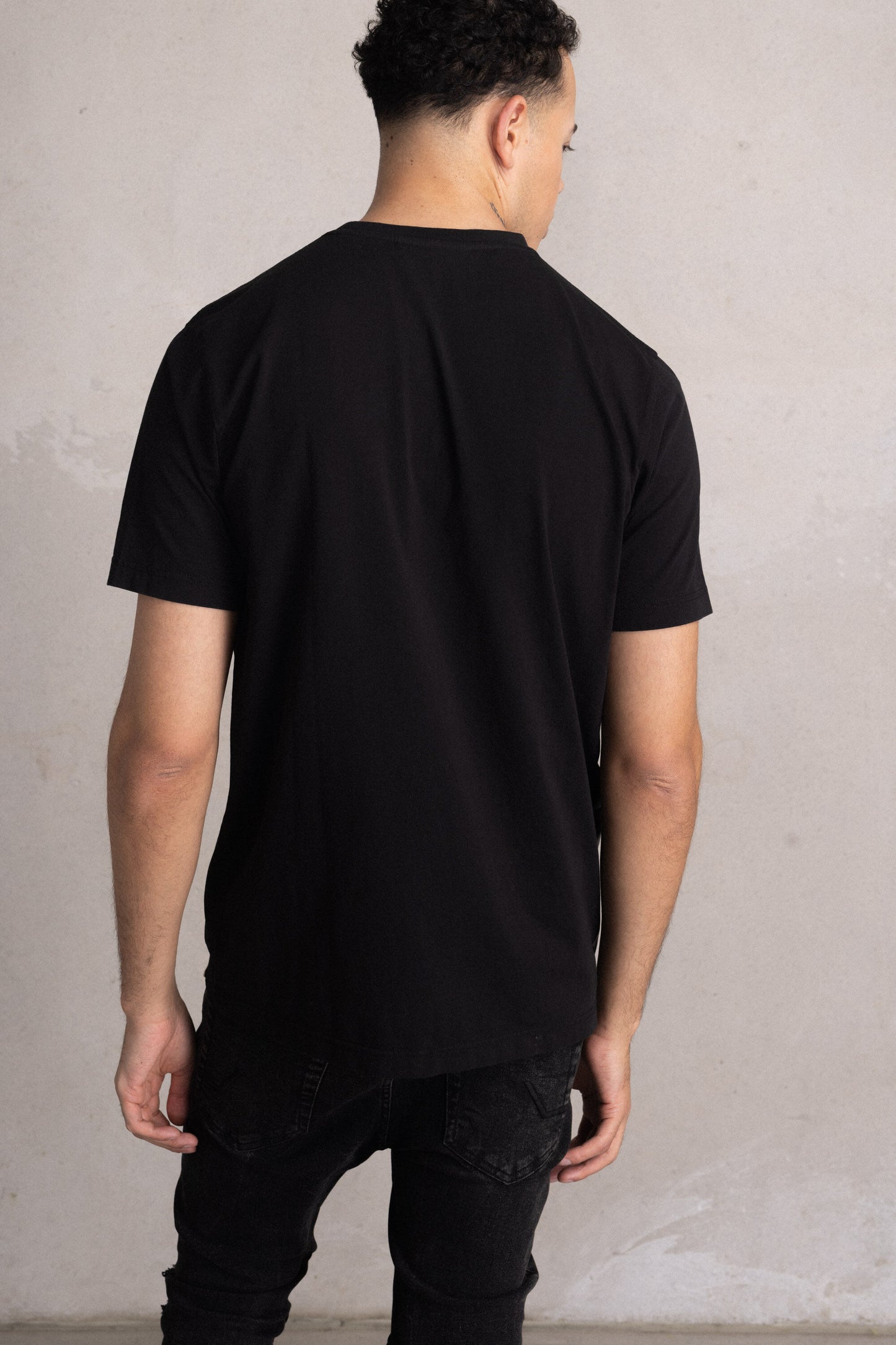 Olaf Straight Vertical T-Shirt Jet Black