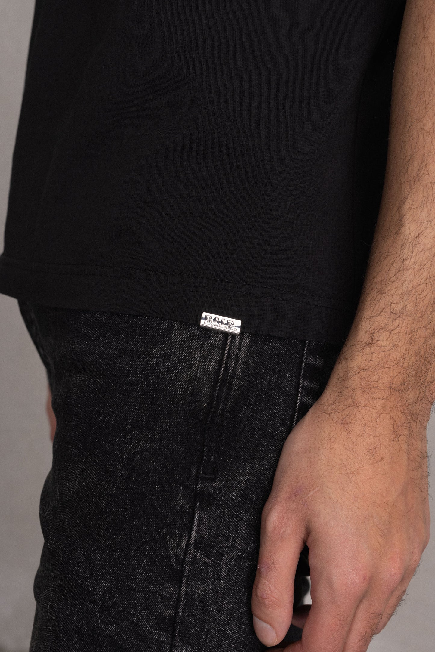 Olaf Straight Vertical T-Shirt Jet Black