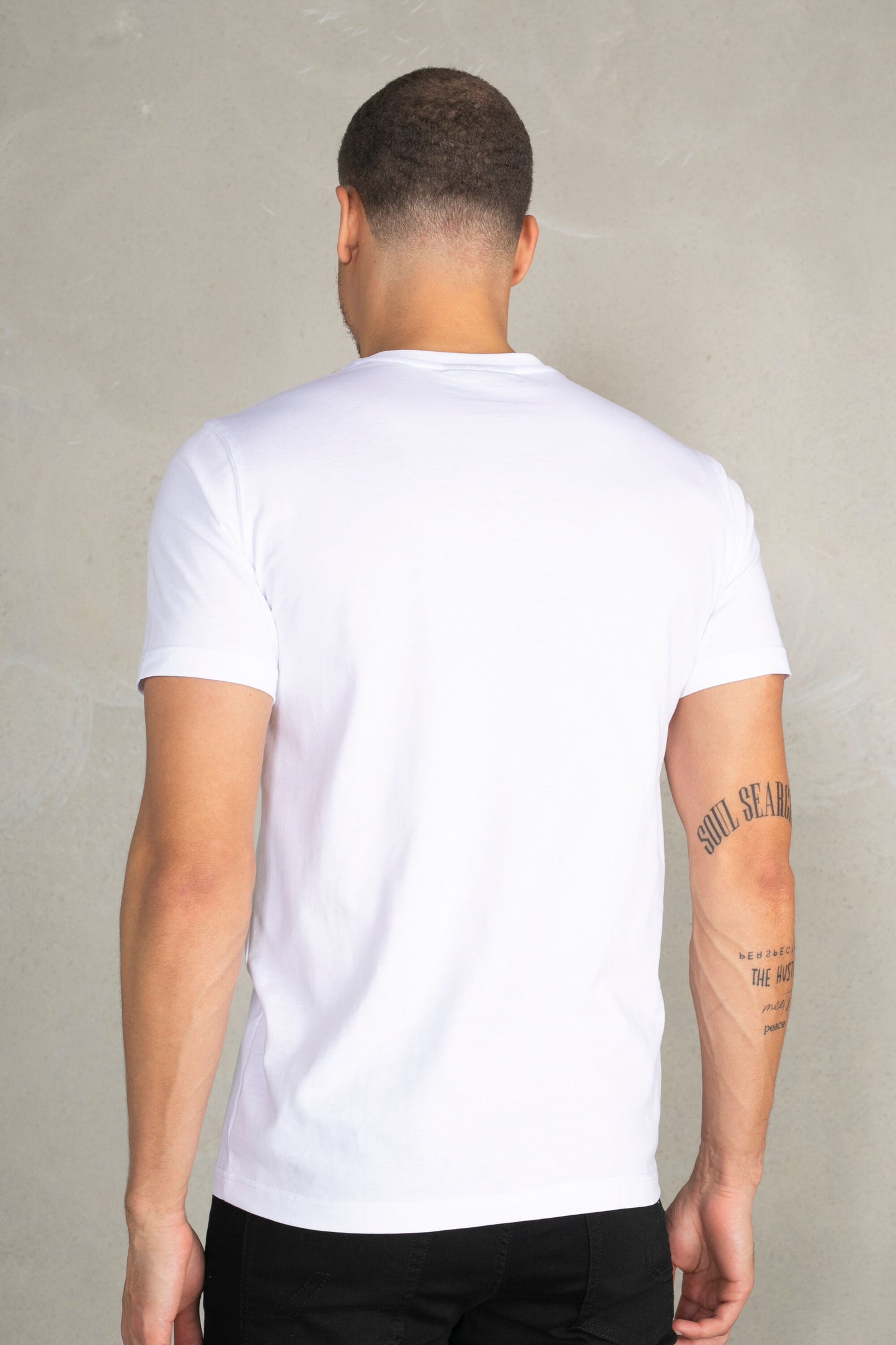 Olaf Straight Felt Badge Logo T-Shirt Bright White