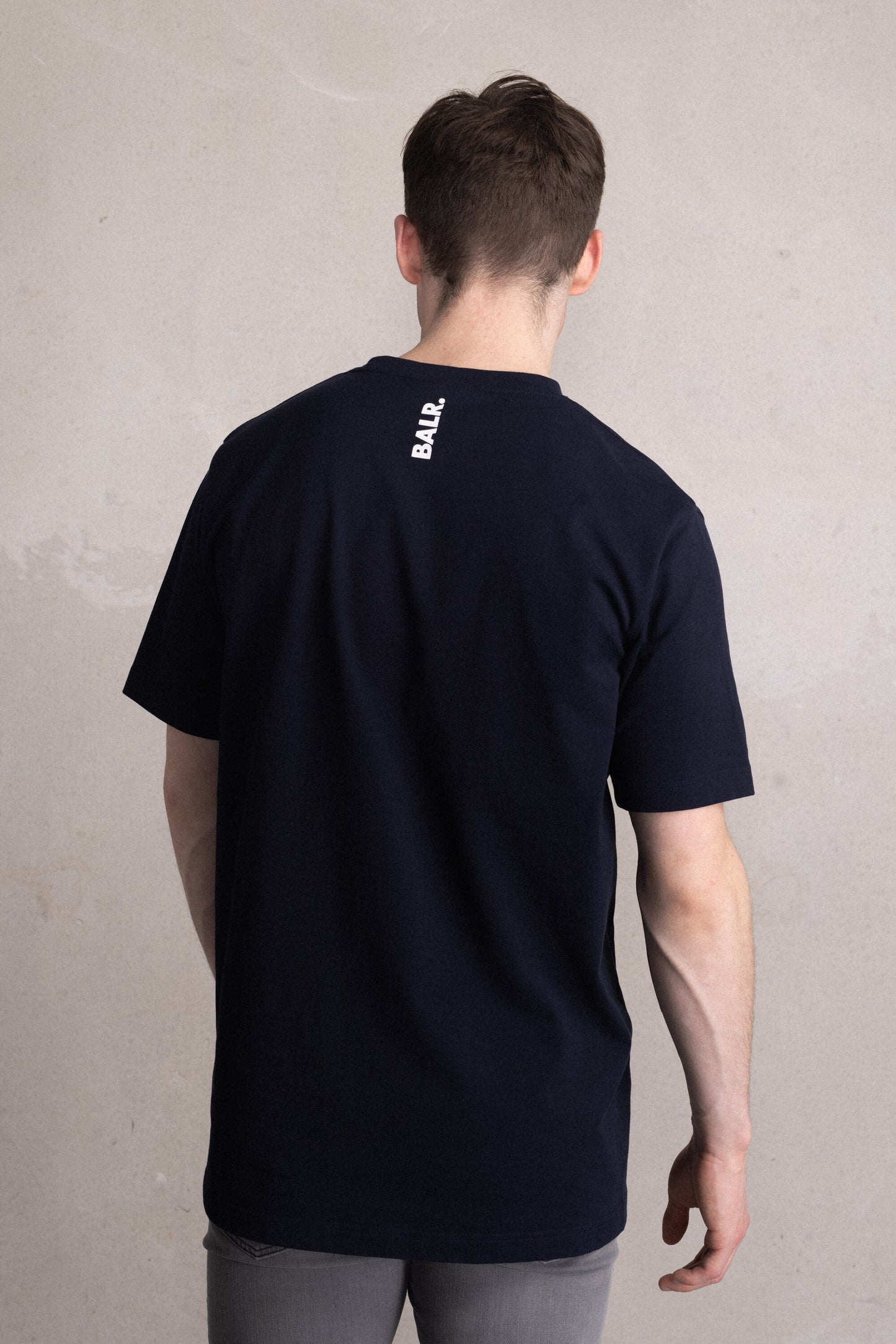 Olaf Straight Small CB Logo T-Shirt Navy Blazer