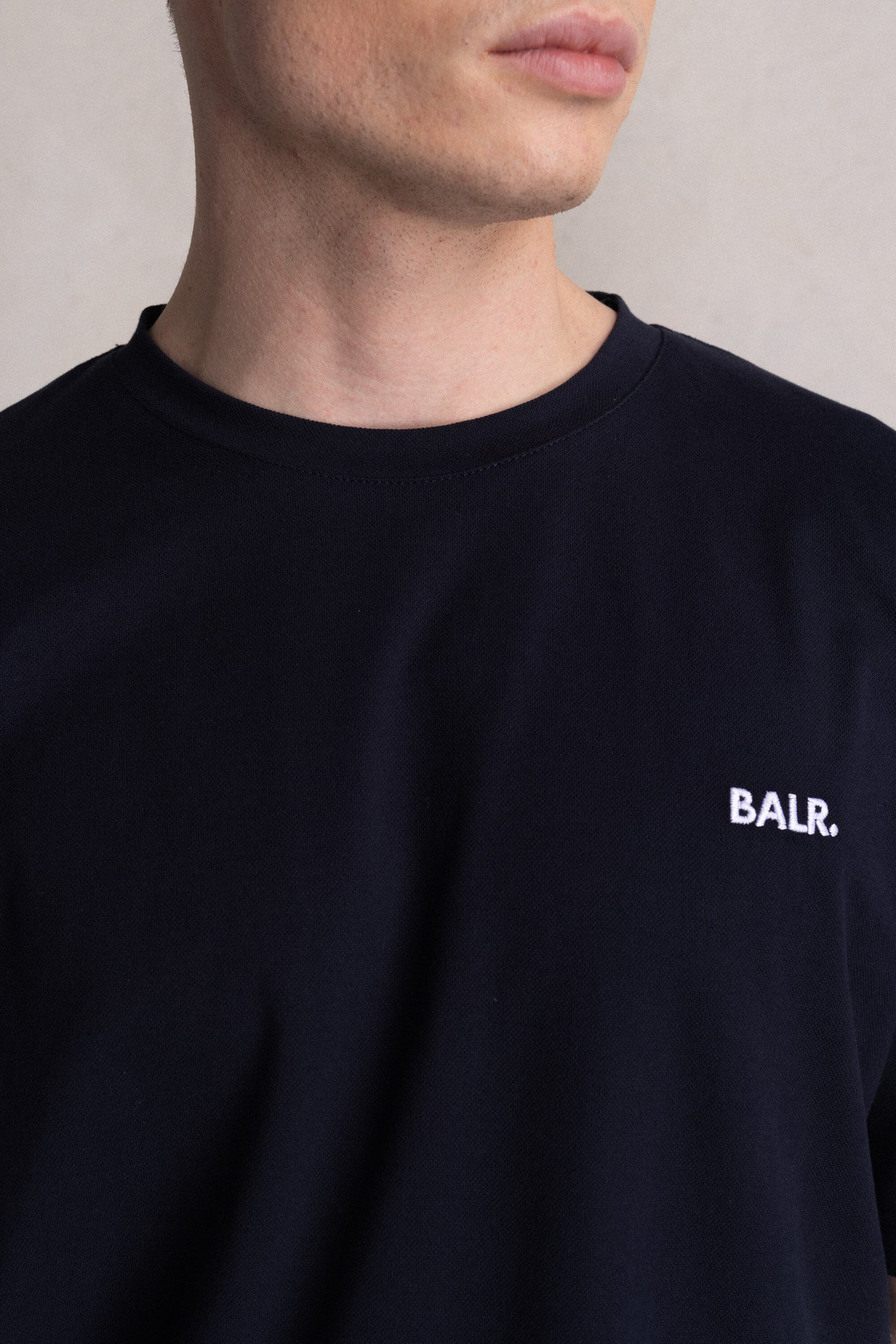 Olaf Straight Small CB Logo T-Shirt Navy Blazer
