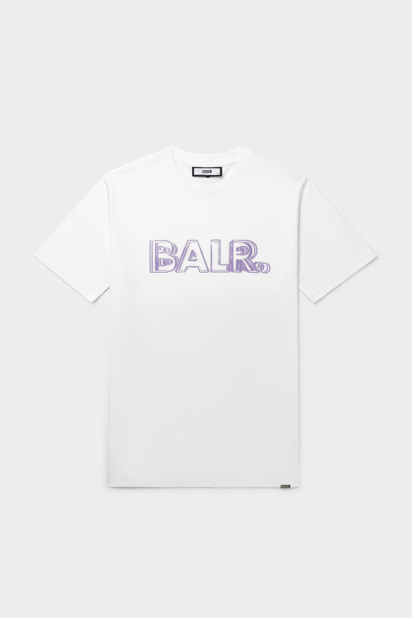 Olaf Straight Neon Brand T-Shirt Bright White/Paisley Purple