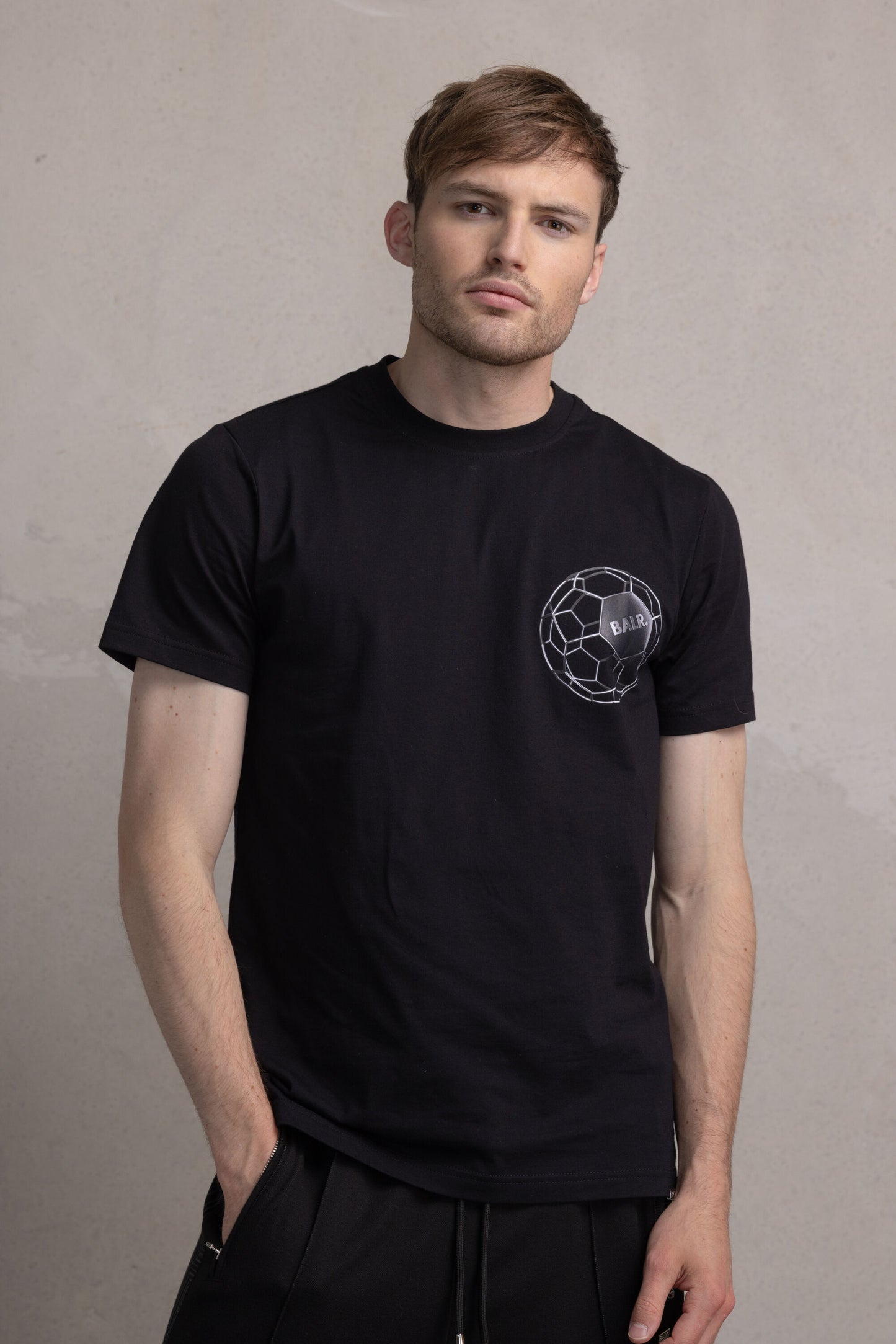 Olaf Straight Metal Ball T-Shirt Jet Black