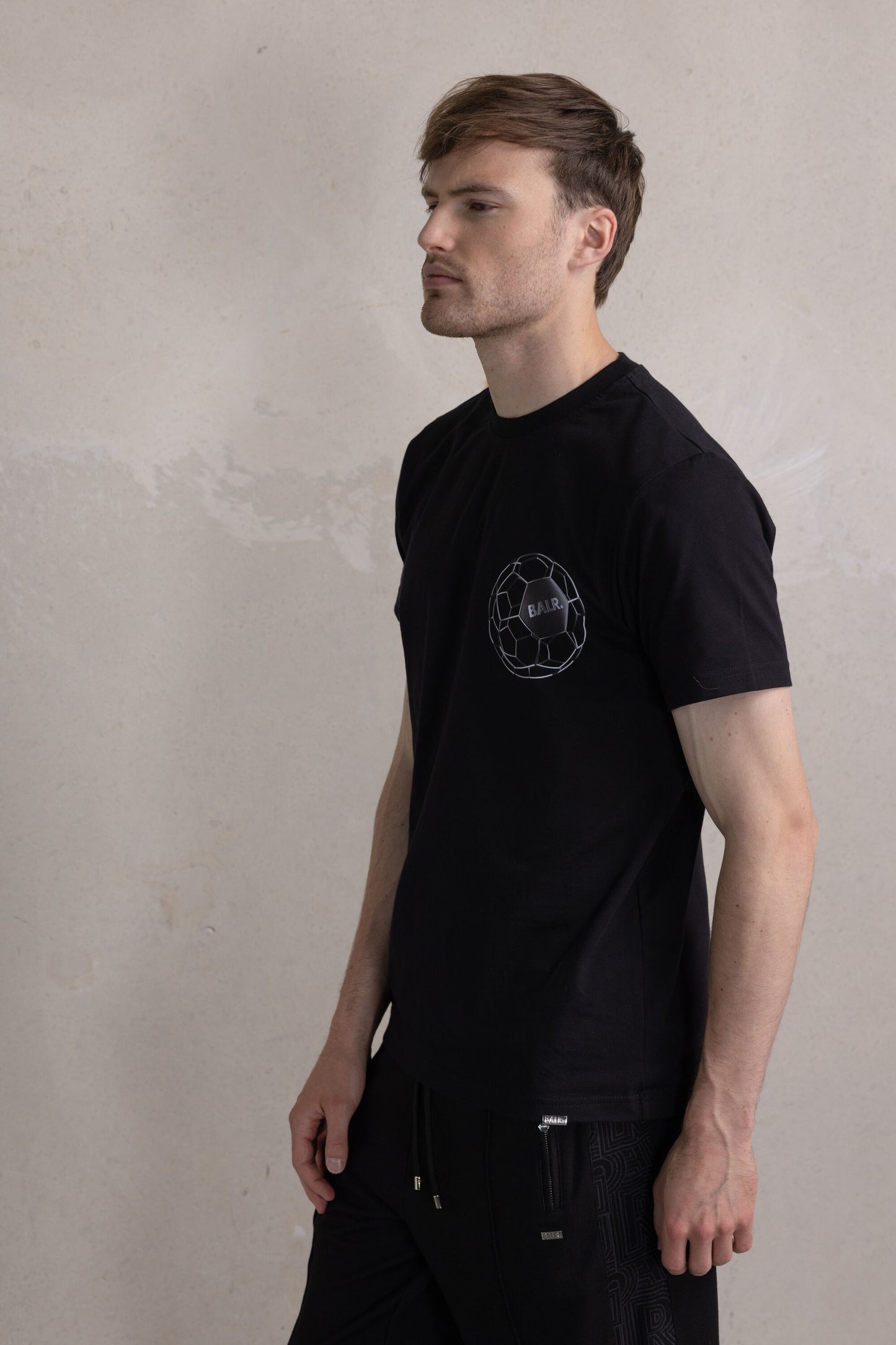 Olaf Straight Metal Ball T-Shirt Jet Black