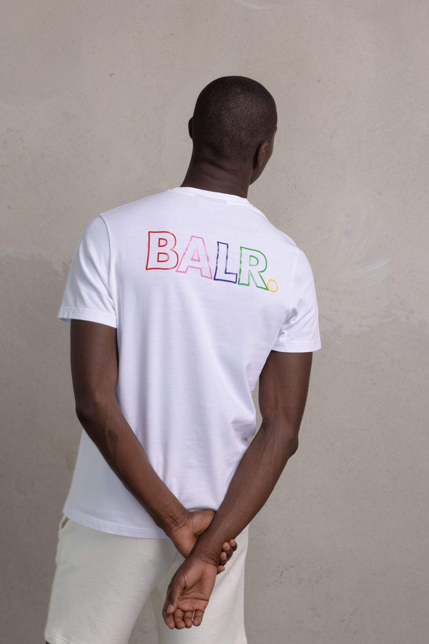 Olaf Straight Colored Letters T-Shirt Bright White
