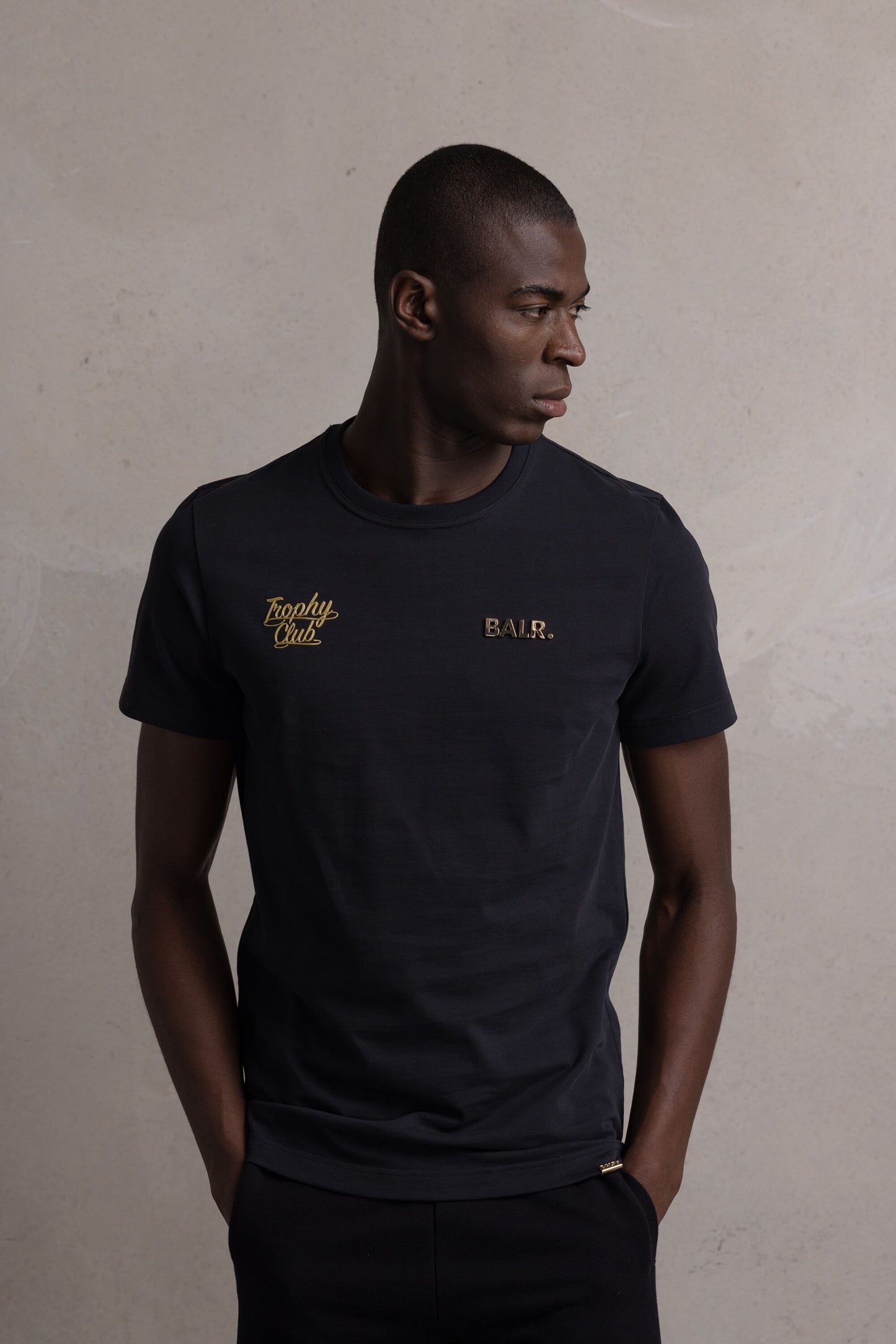 Olaf Straight TC Gold T-Shirt Jet Black