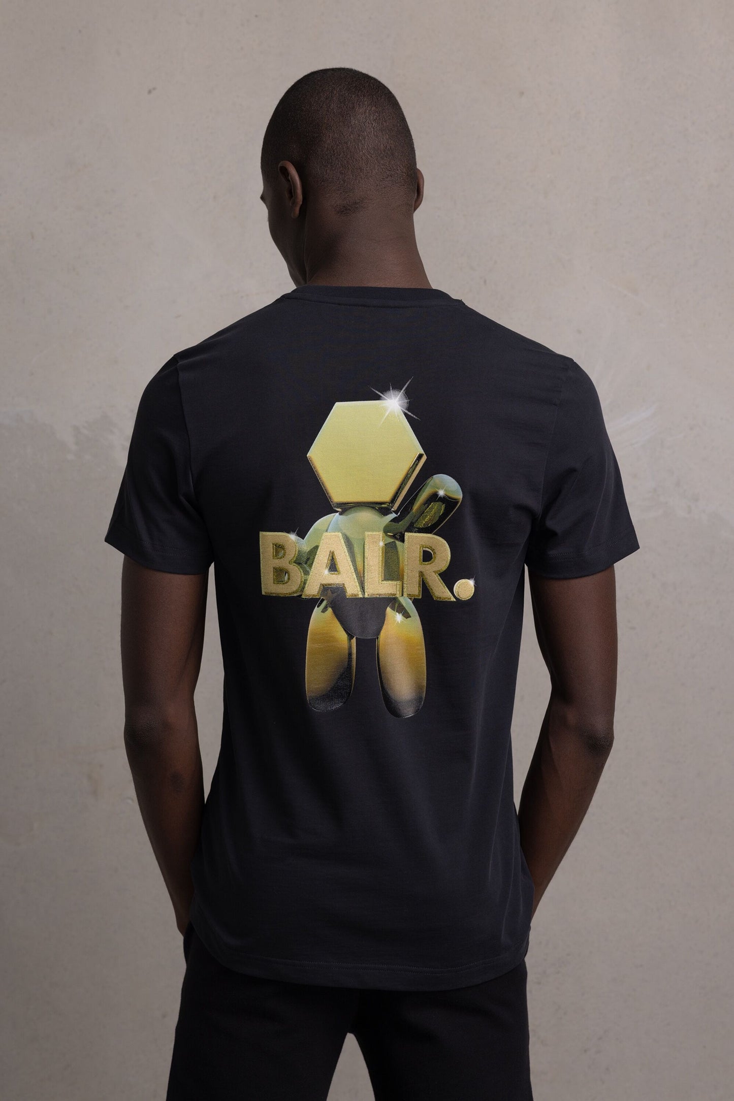 Olaf Straight TC Gold T-Shirt Jet Black