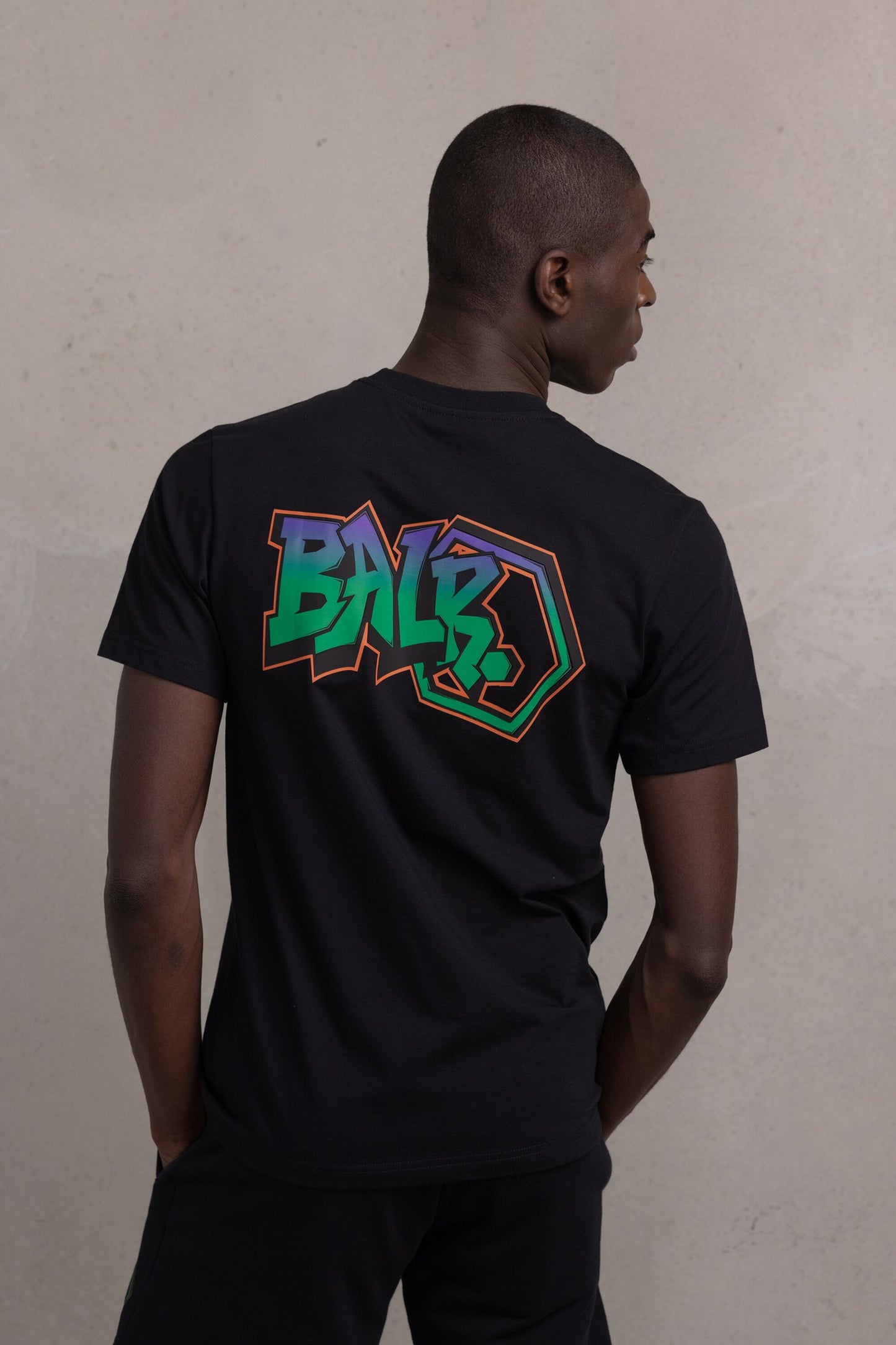 Olaf Straight Graffiti T-Shirt Jet Black