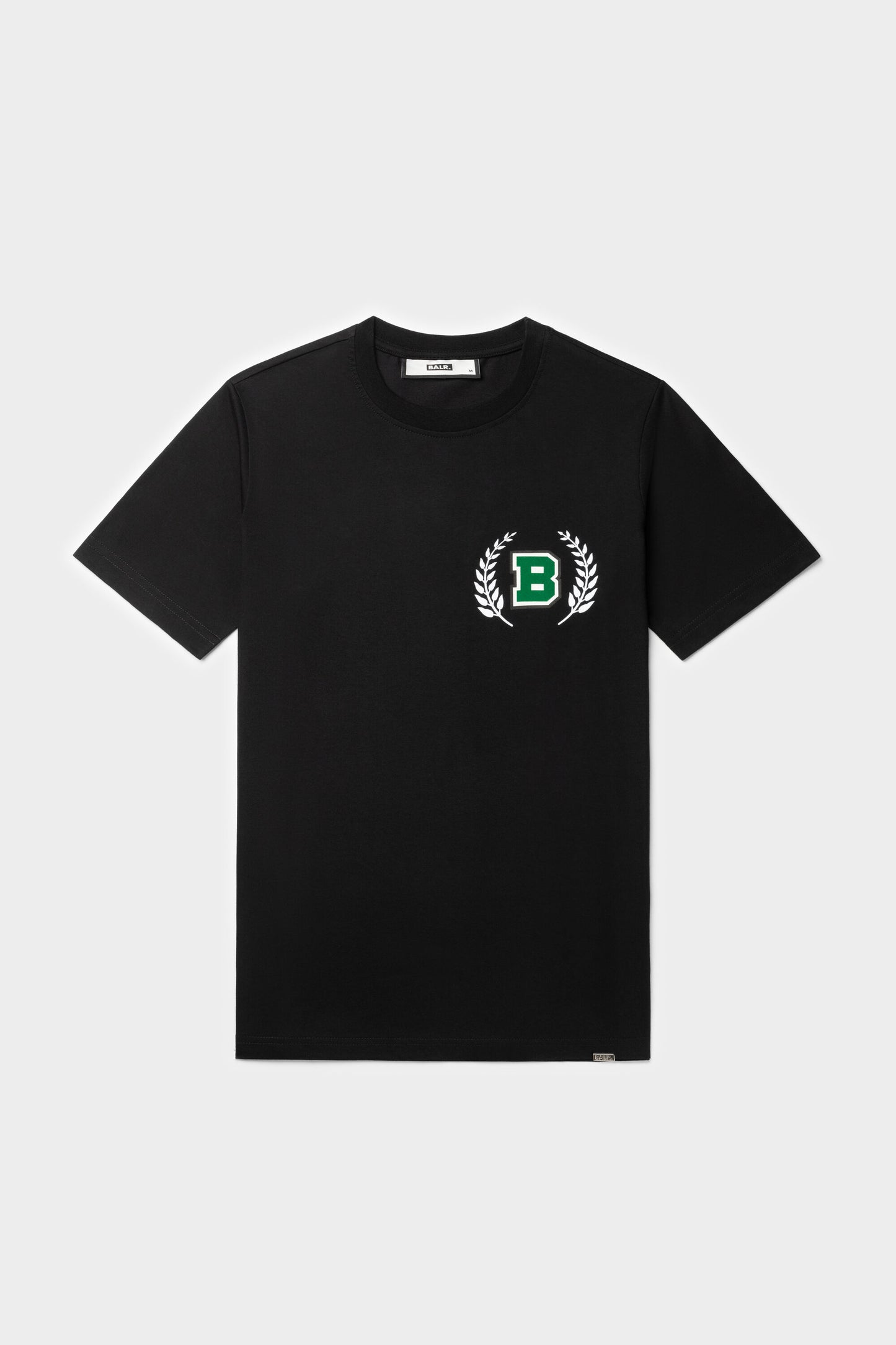 Olaf Straight B Crest T-Shirt Jet Black