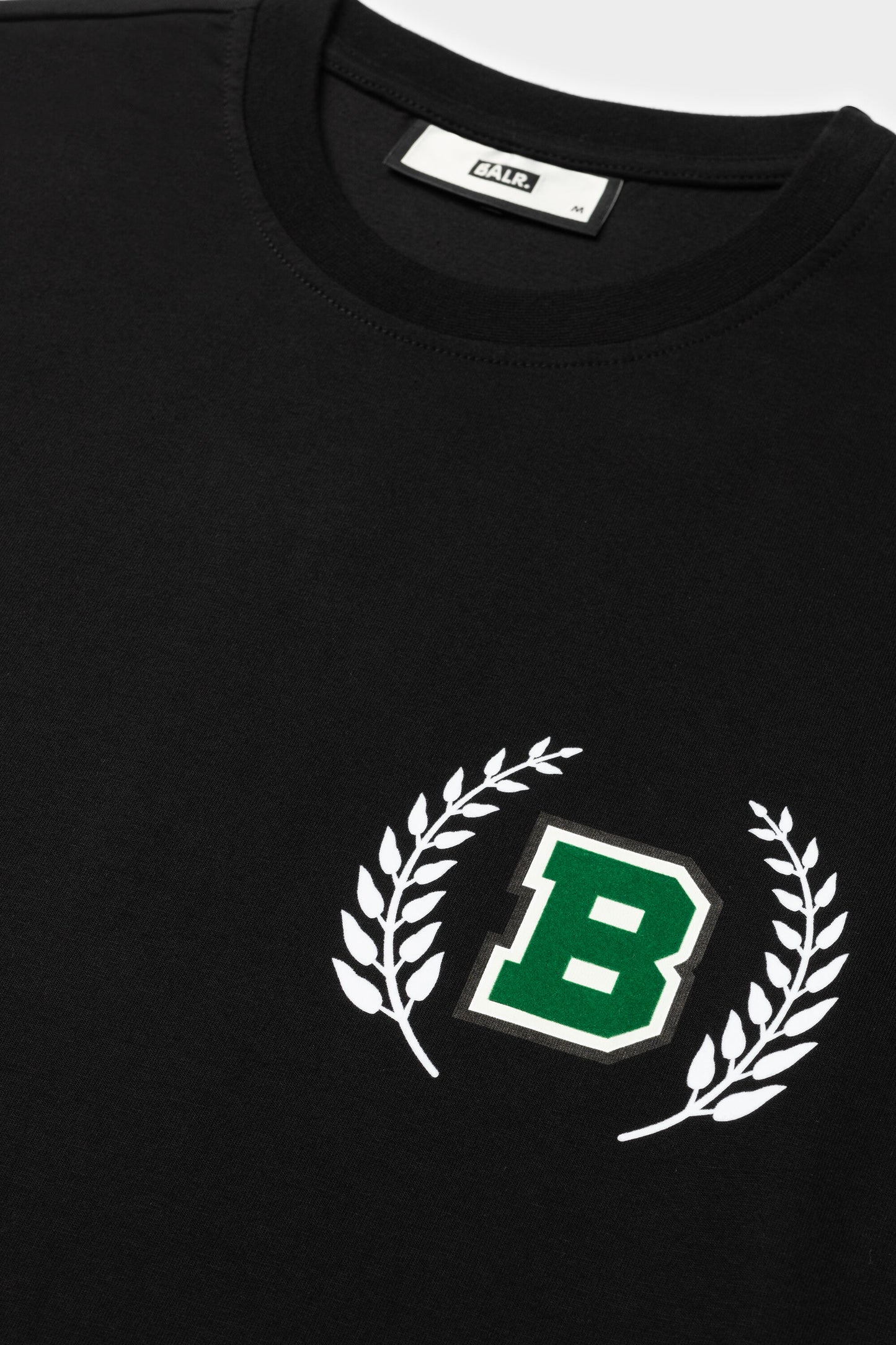 Olaf Straight B Crest T-Shirt Jet Black
