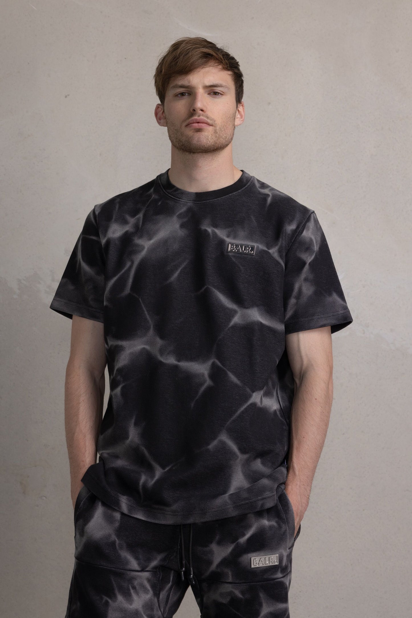 D11 Straight Washed T-Shirt Ghost Grey Washed