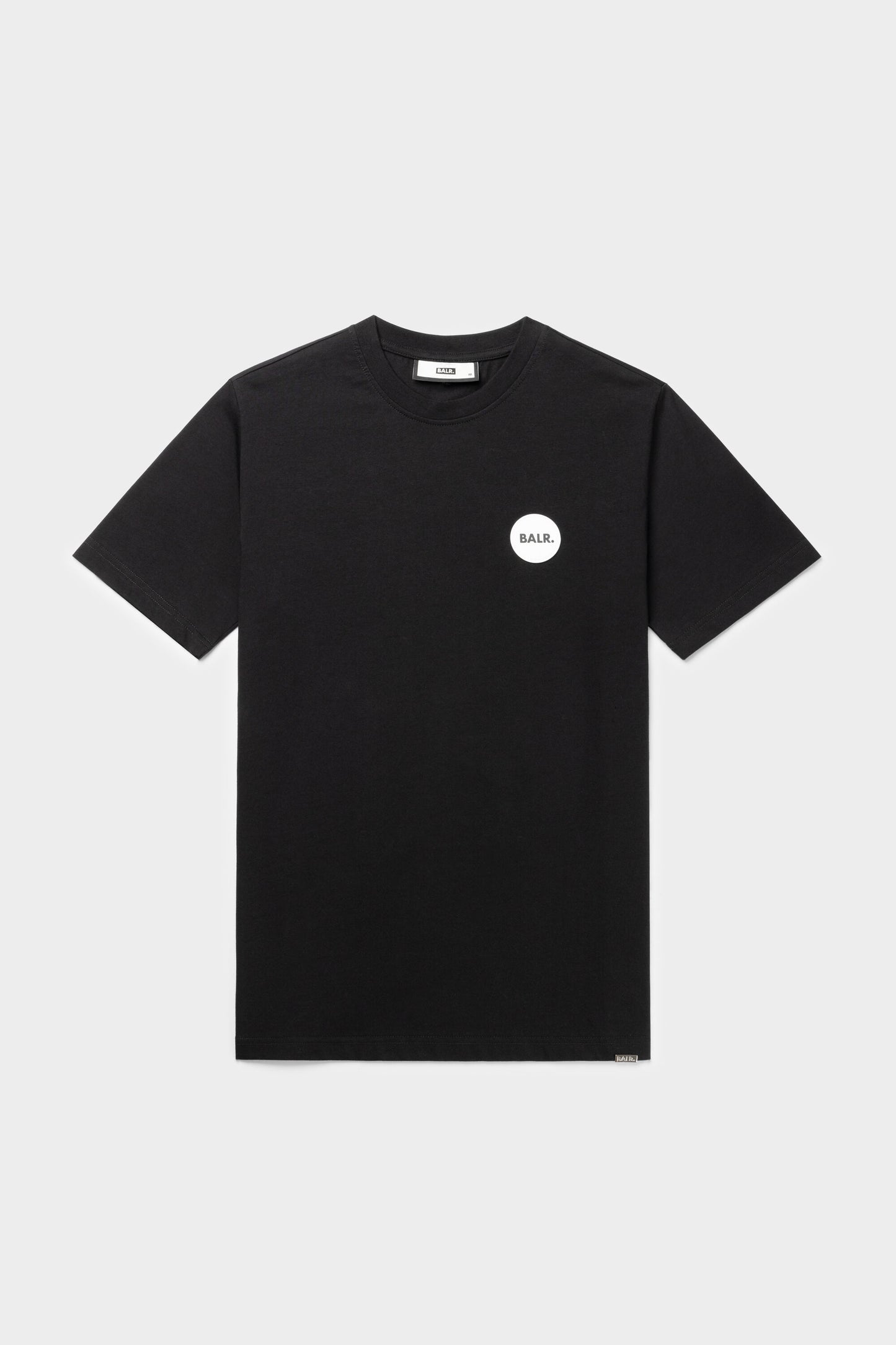 Olaf Straight Round Rubber Badge T-Shirt Jet Black