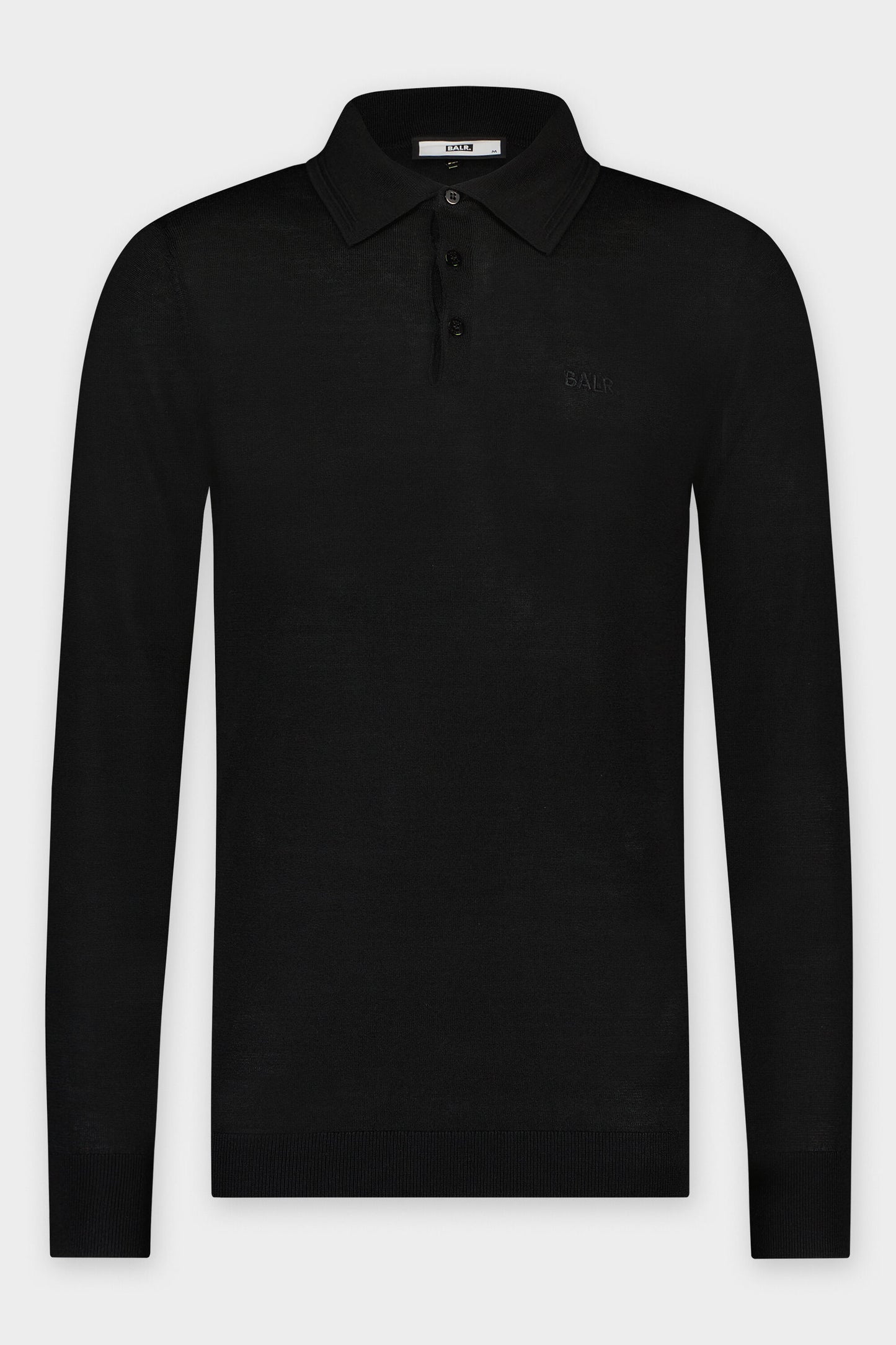 Porter Regular Knitted Polo Jet Black