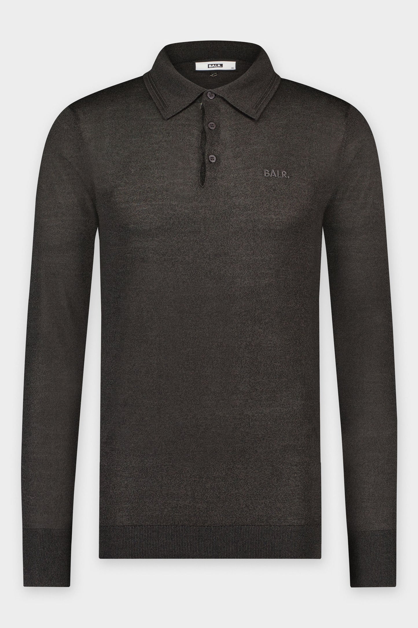 Porter Regular Knitted Polo Woodland Grey
