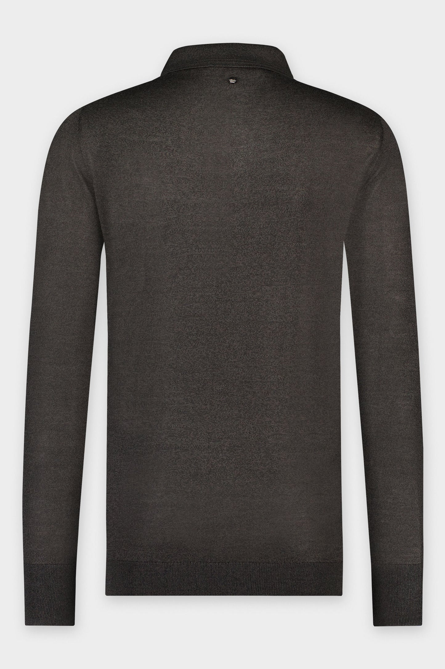Porter Regular Knitted Polo Woodland Grey