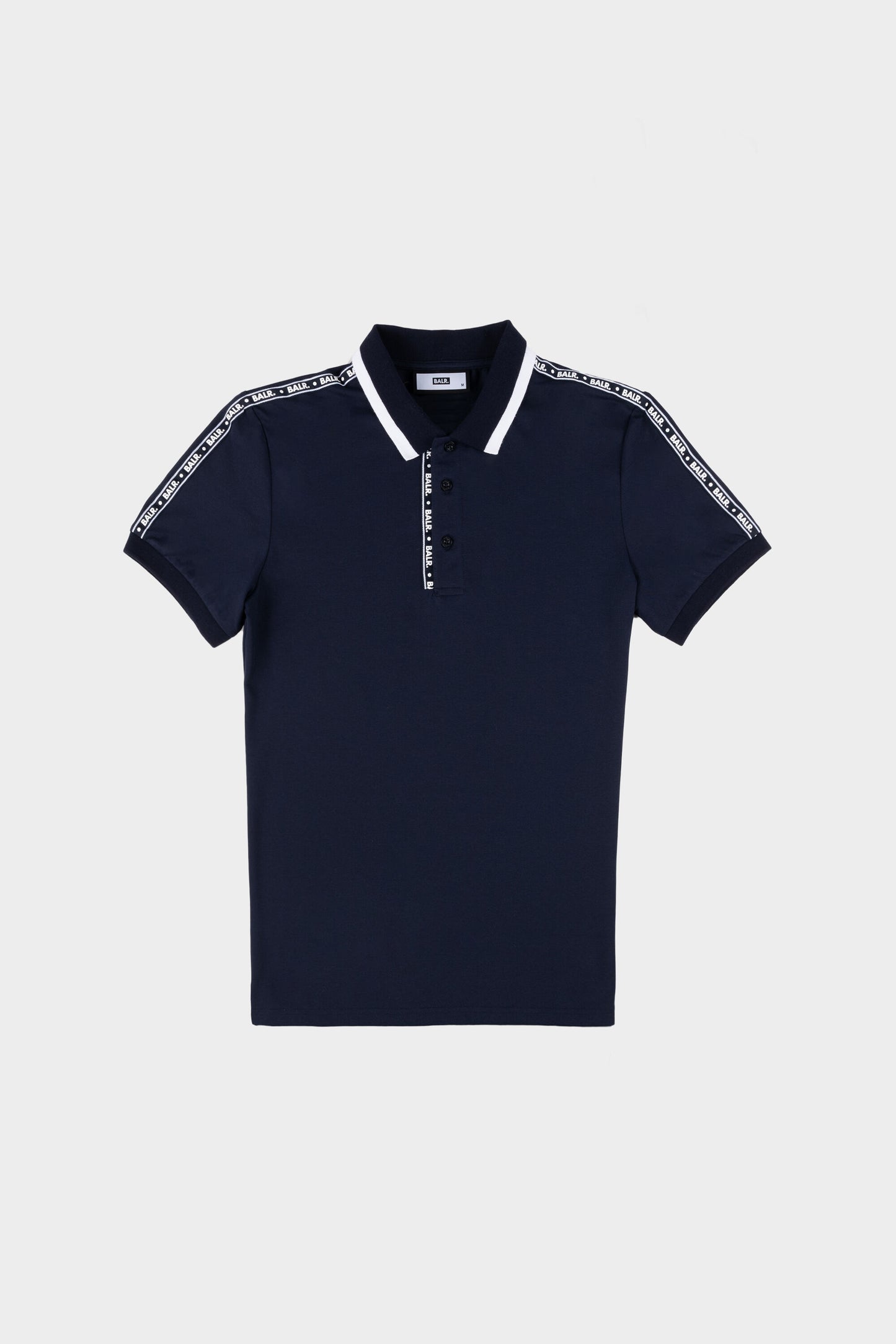 Webbing Tape Straight Polo Navy Blue