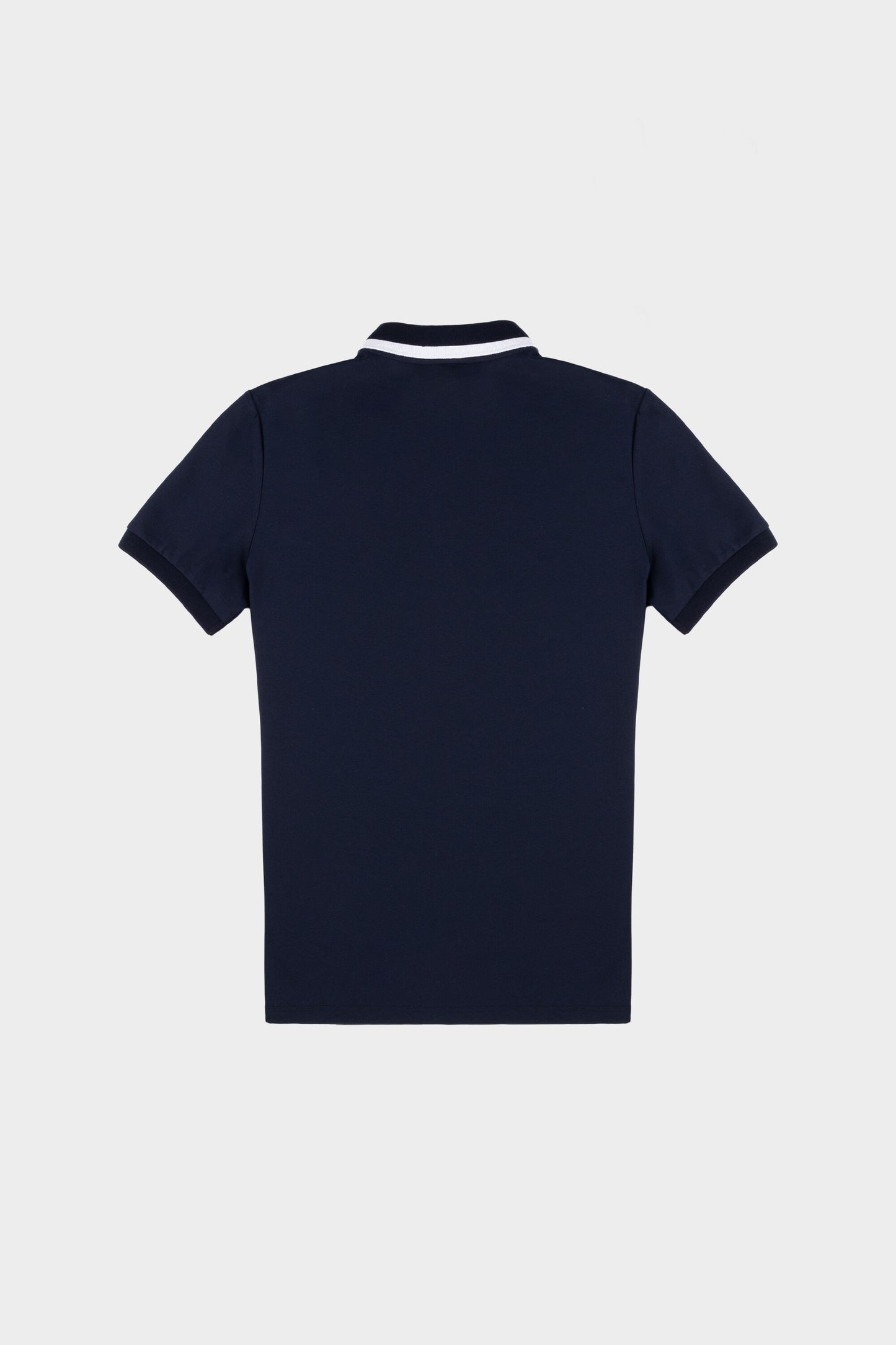 Webbing Tape Straight Polo Navy Blue