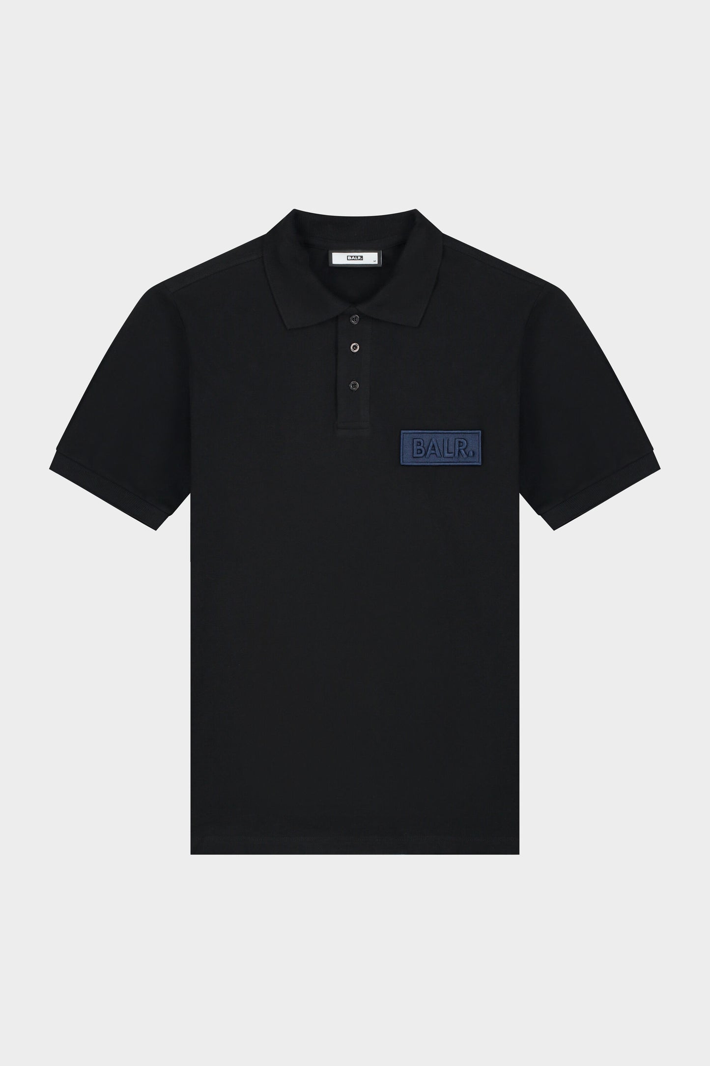 Olaf Straight Embro Club Polo Jet Black