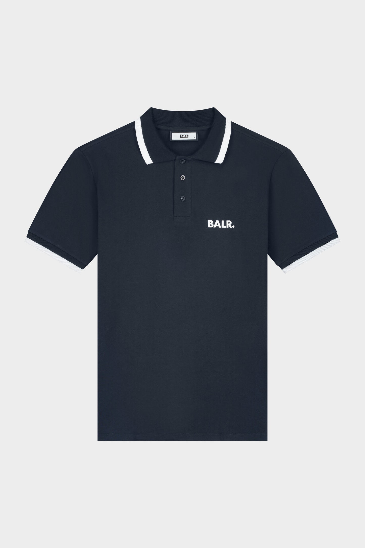 Olaf Straight Contrast Polo Navy/White