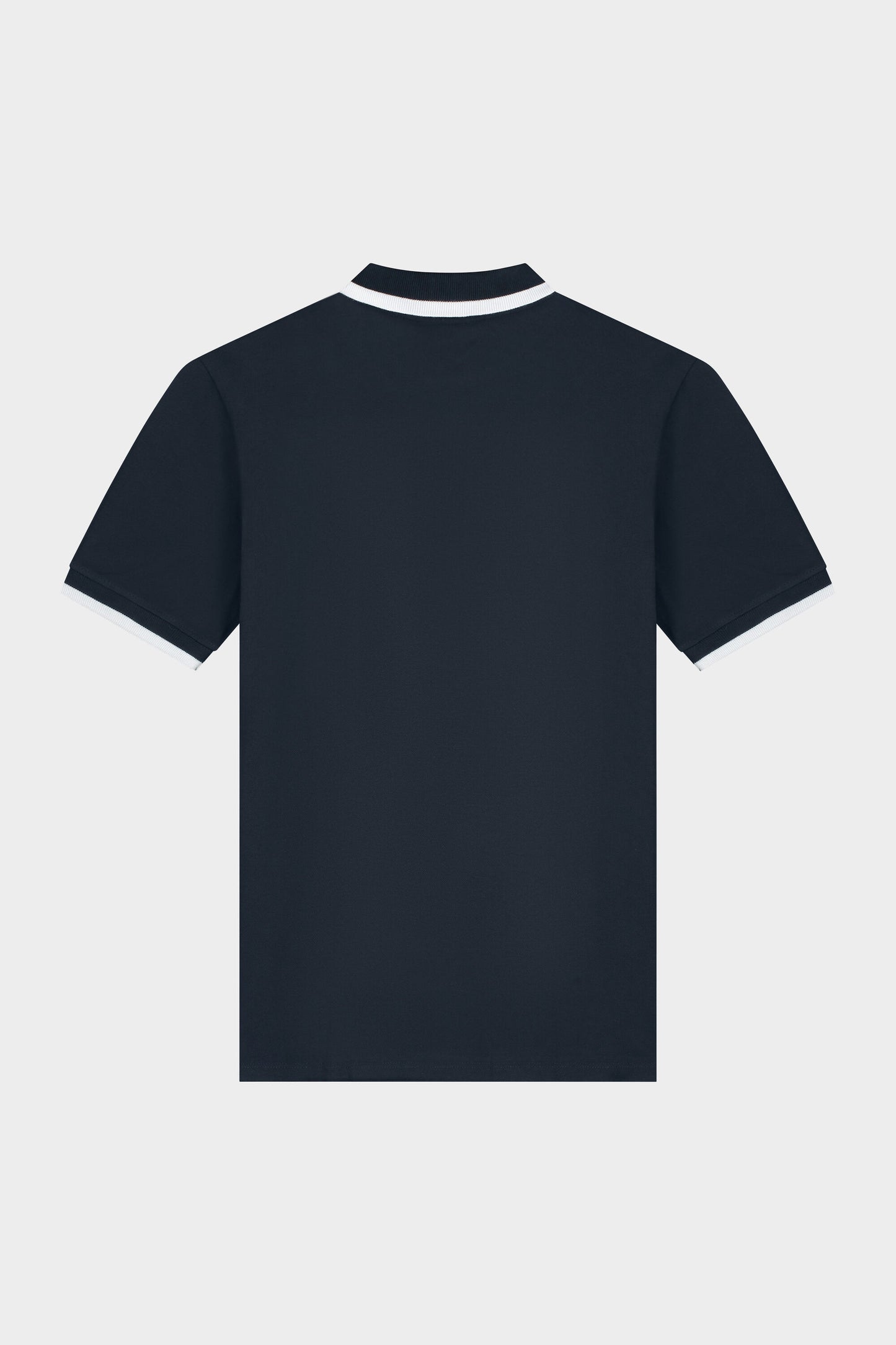 Olaf Straight Contrast Polo Navy/White
