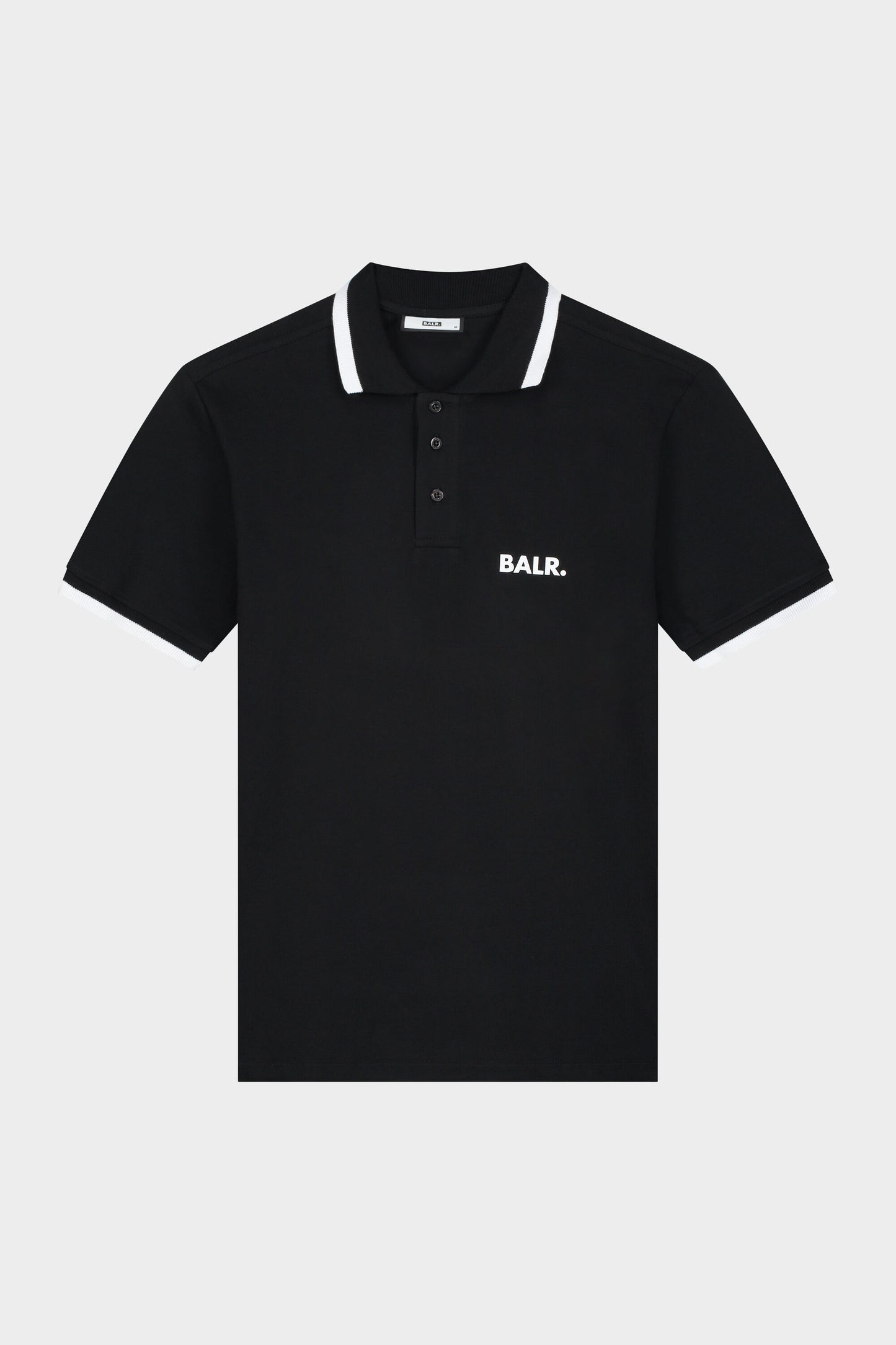 Olaf Straight Contrast Polo Jet Black