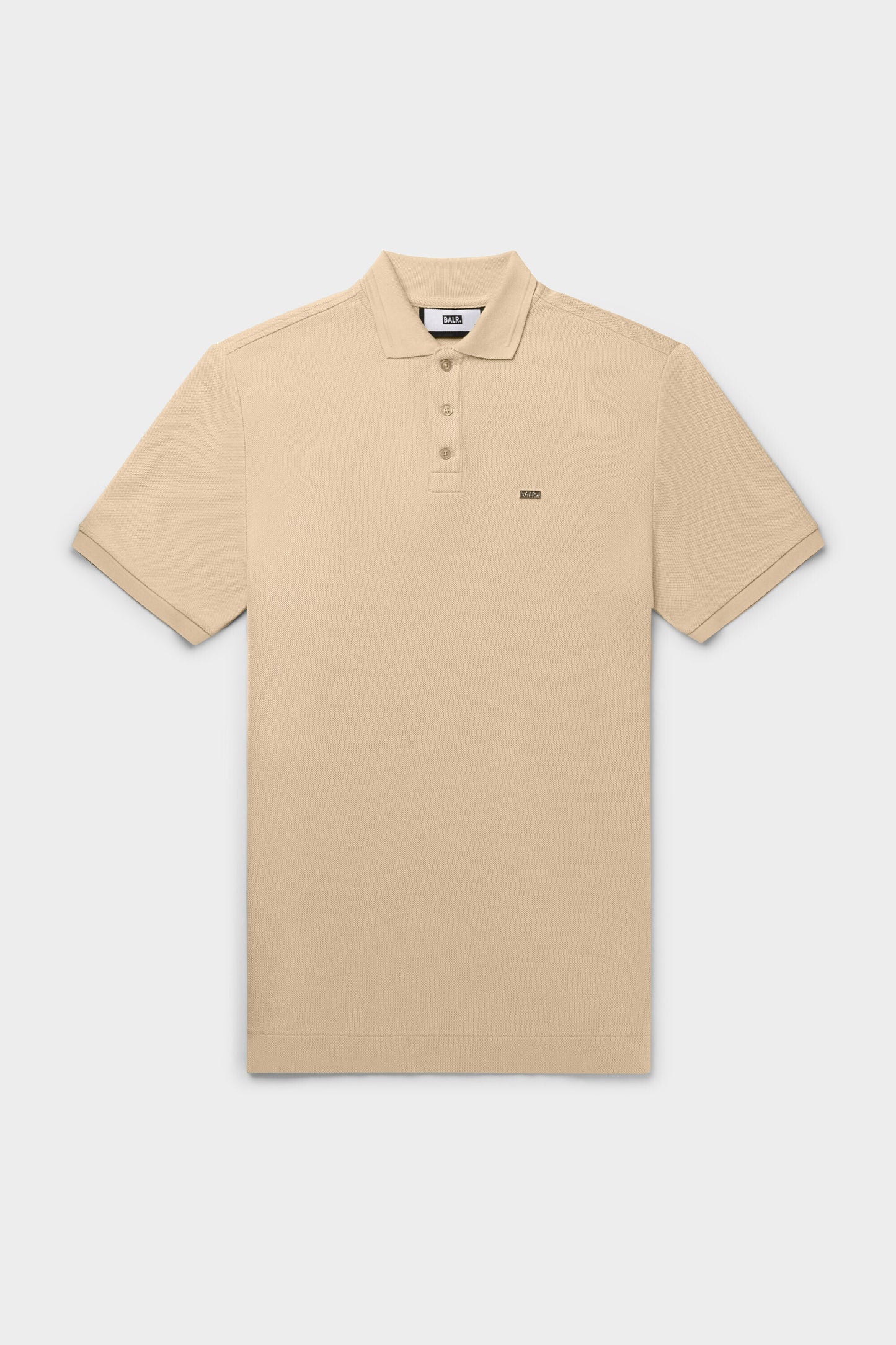 Sebastian Metal Brand Slim Polo Irish Cream