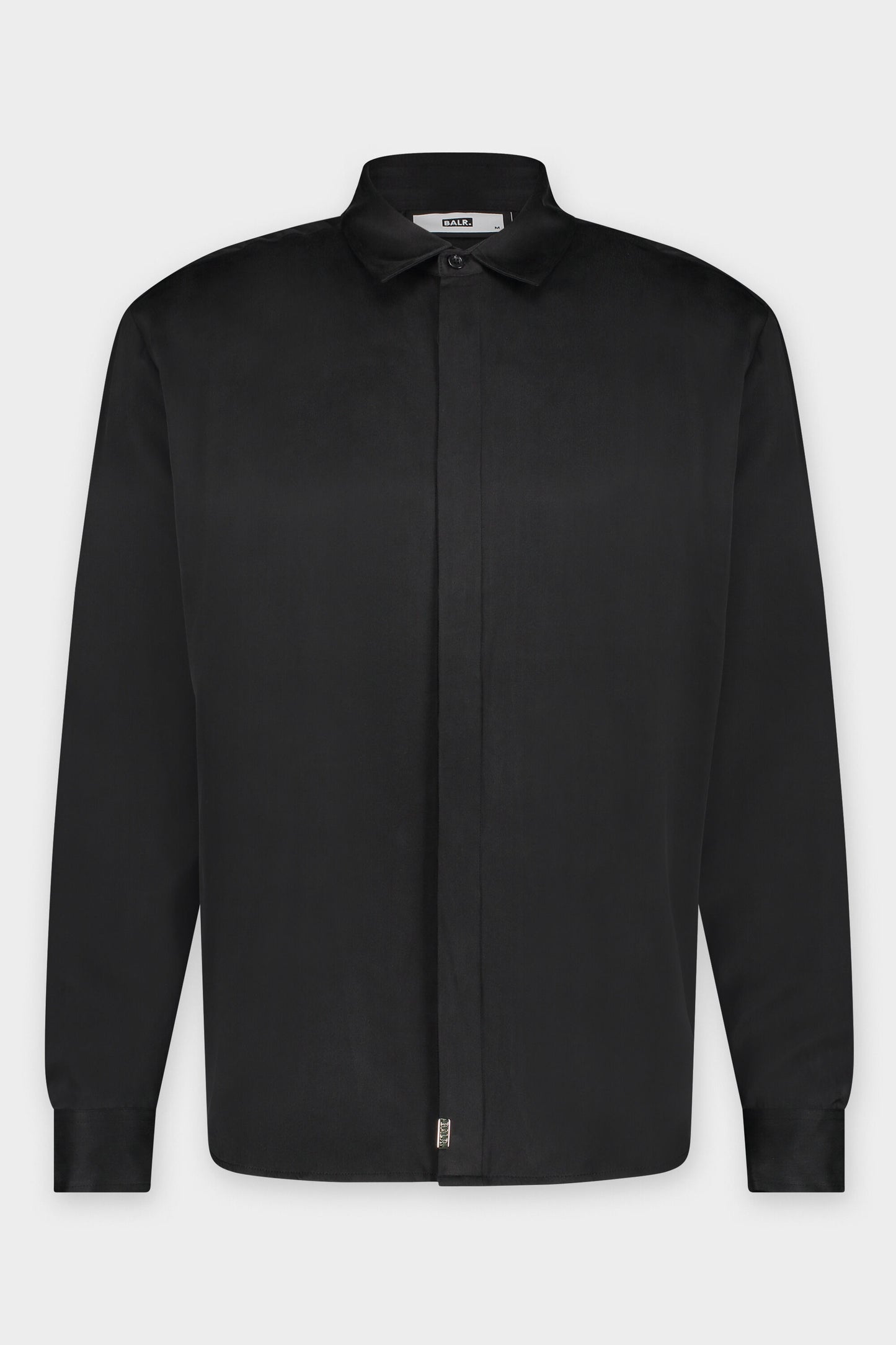 Demy Box Unisex Silk Shirt Jet Black