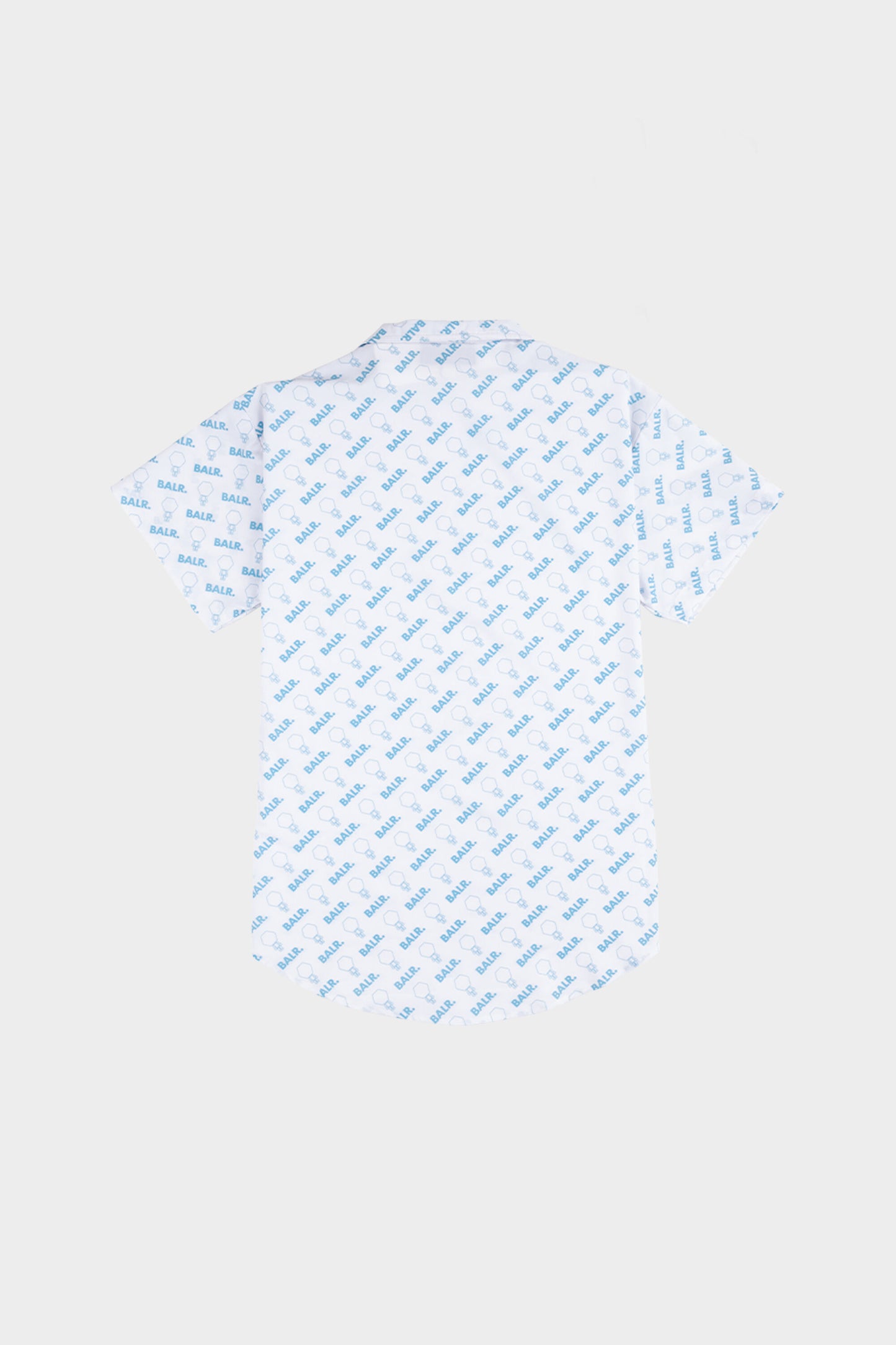 AOP Doll Box Fit Shirt S/S Light Stone/Sky Blue.