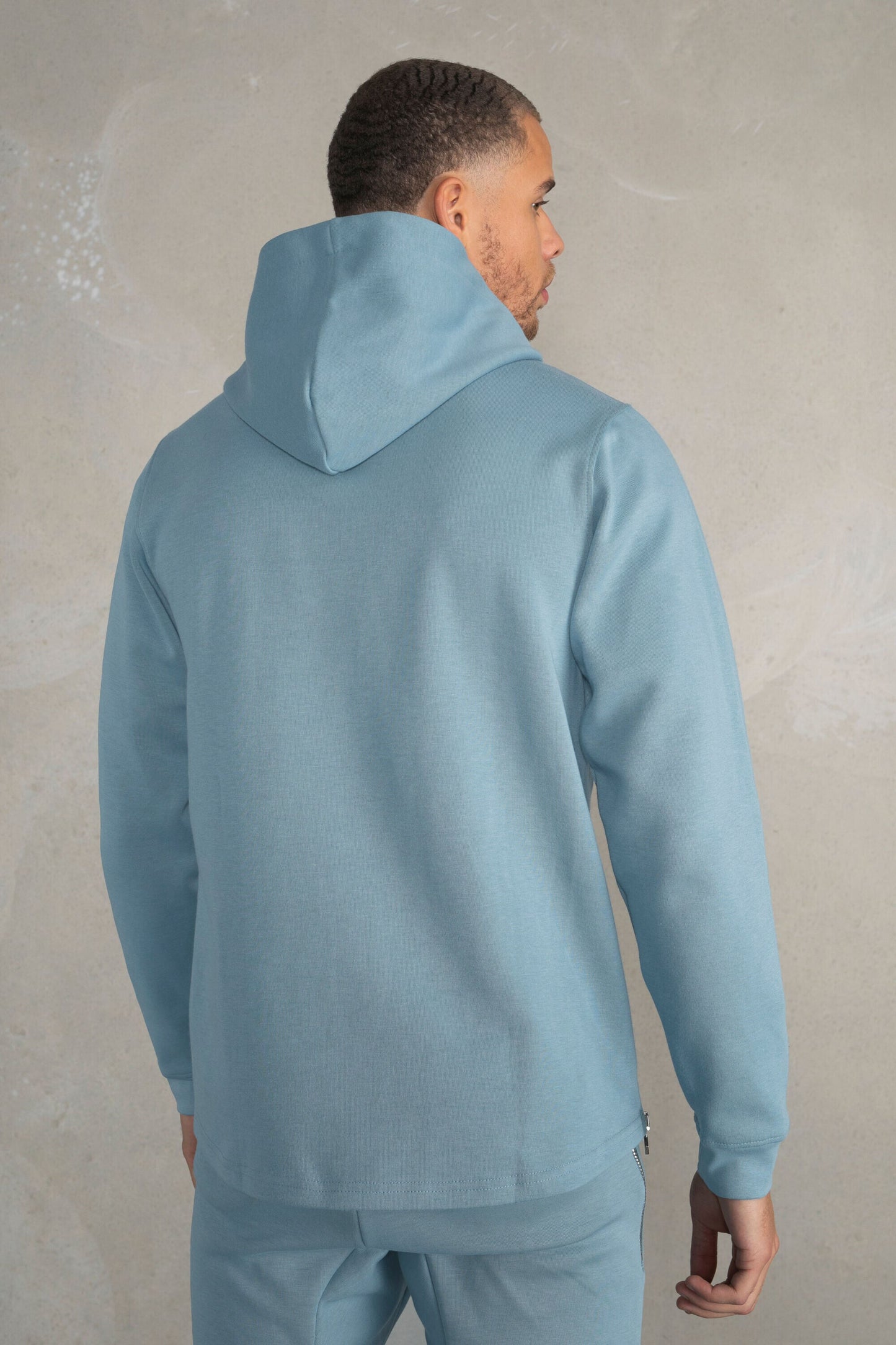 Q-Series Straight Classic Hoodie Stone Blue