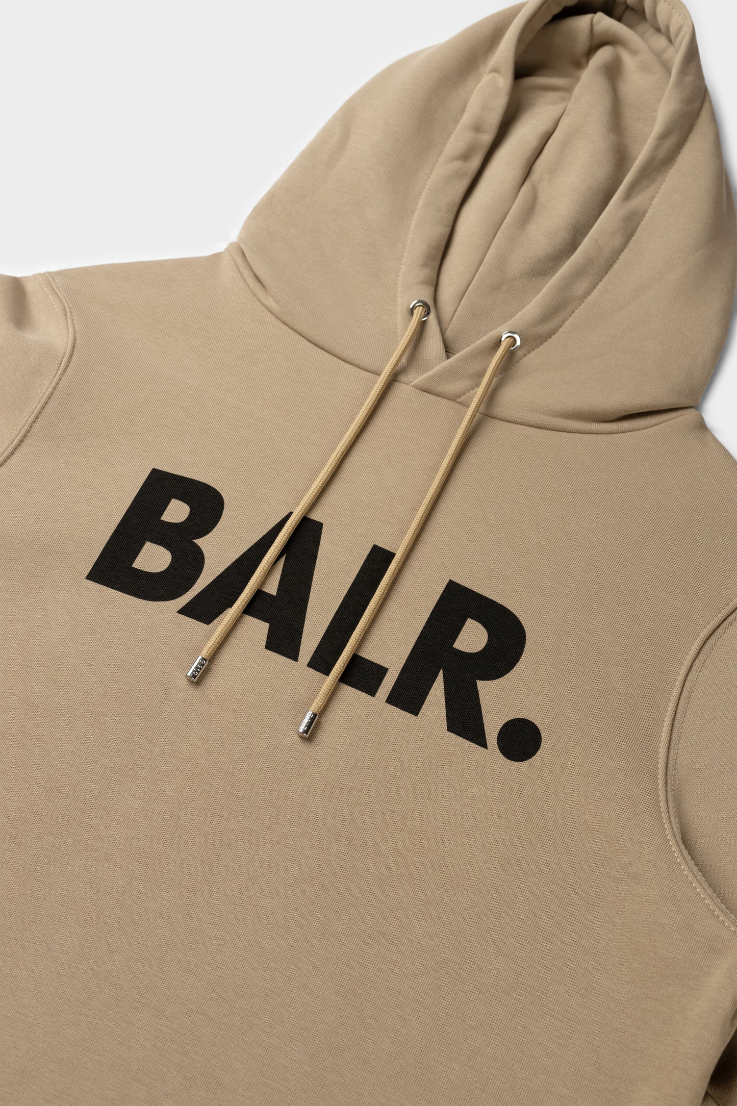 Brand Straight Hoodie White Pepper