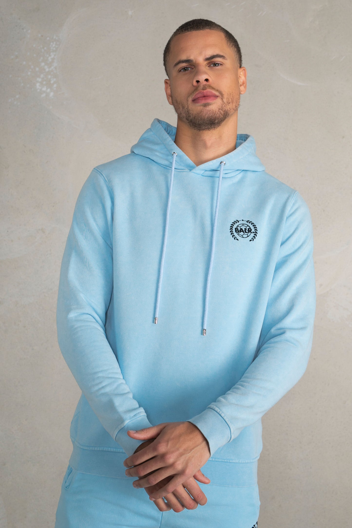 Olaf Straight Crest Hoodie Ice Washed