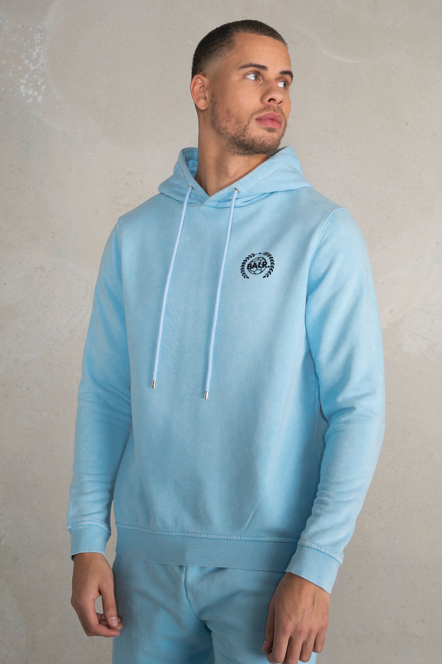 Olaf Straight Crest Hoodie Ice Washed