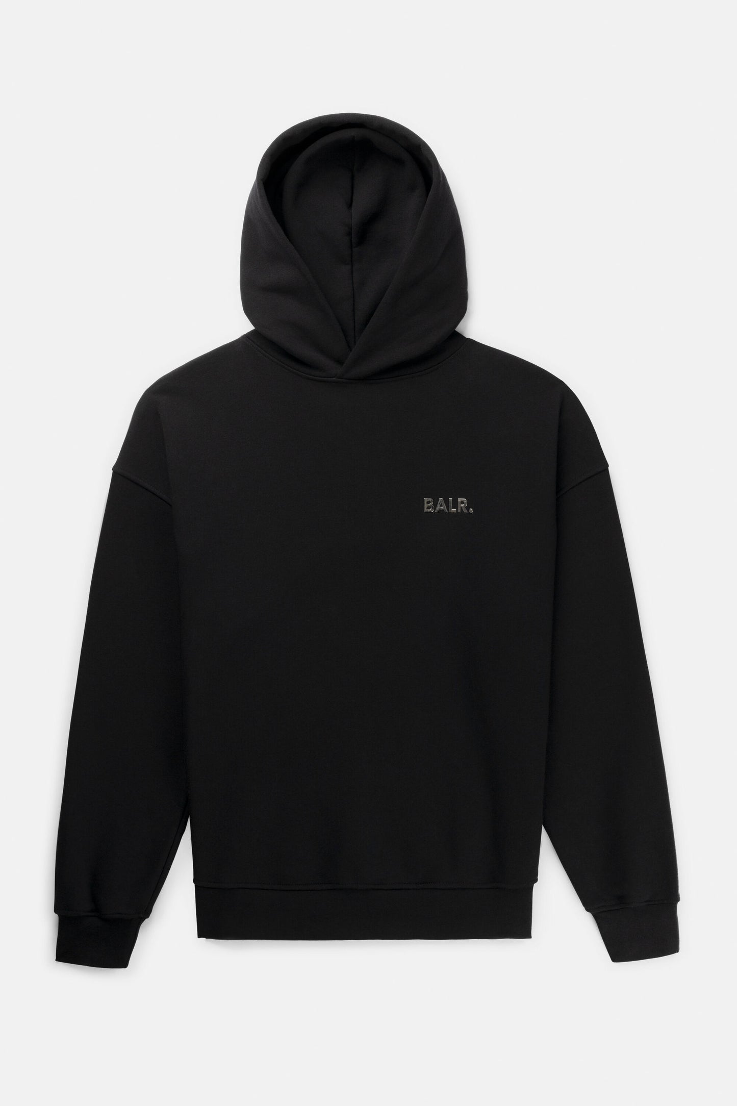 Joey Box Satin Hoodie Jet Black