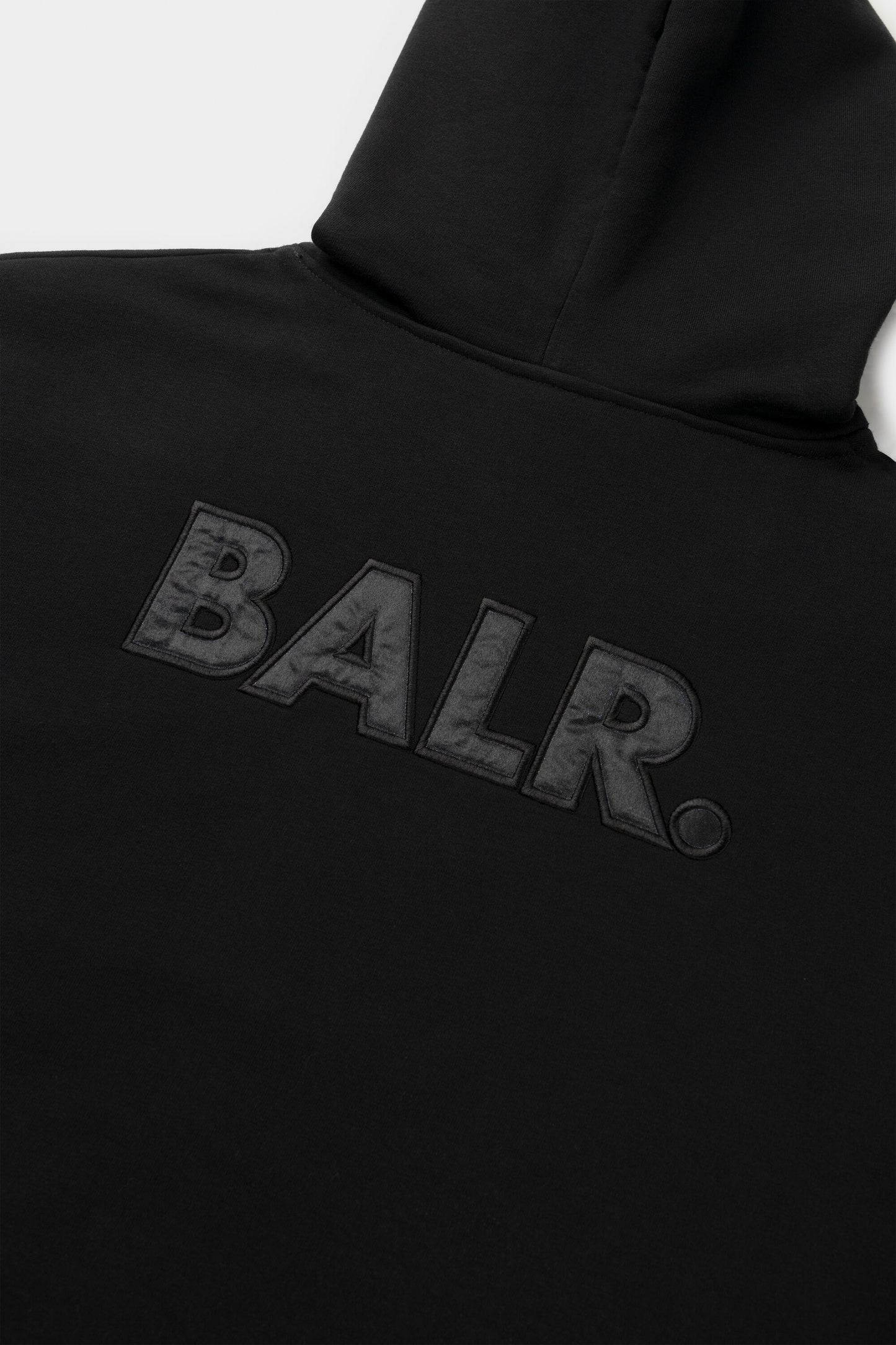 Joey Box Satin Hoodie Jet Black
