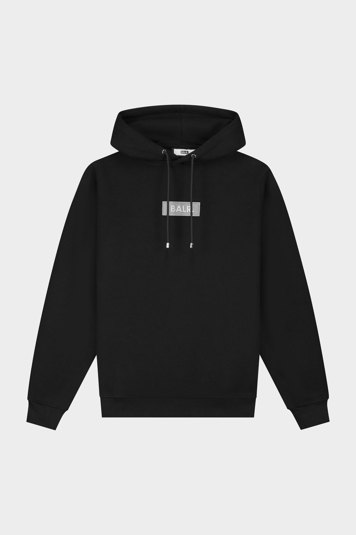 Olaf Straight Embro Badge Hoodie Jet Black
