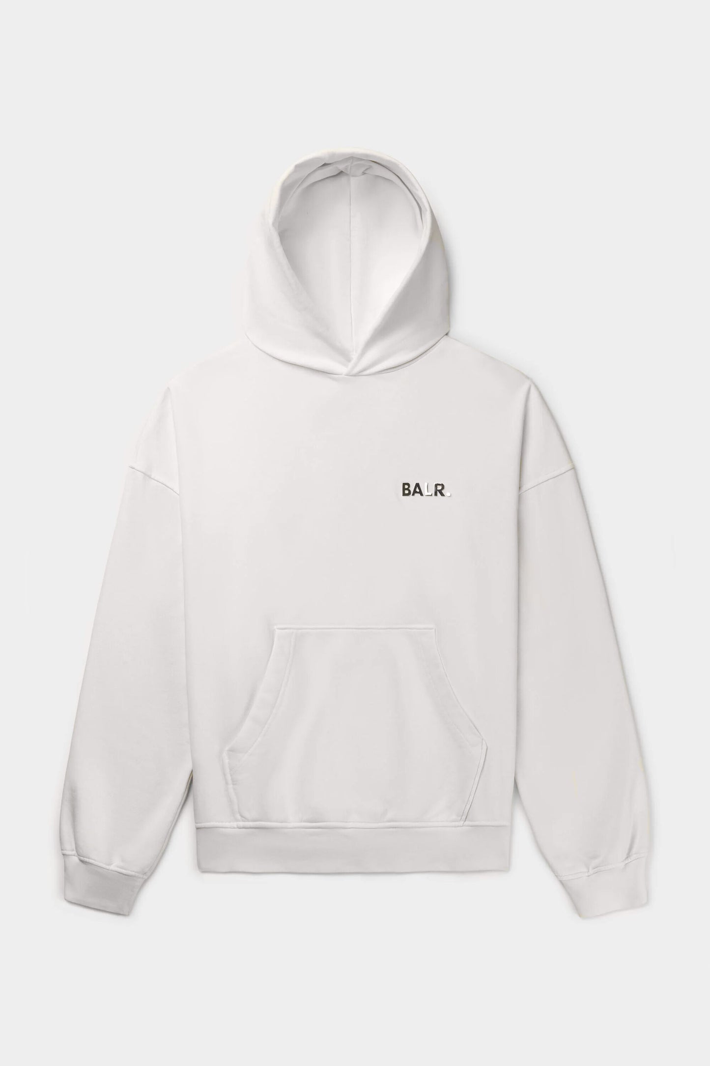 Joey Box Satin Hoodie Egret