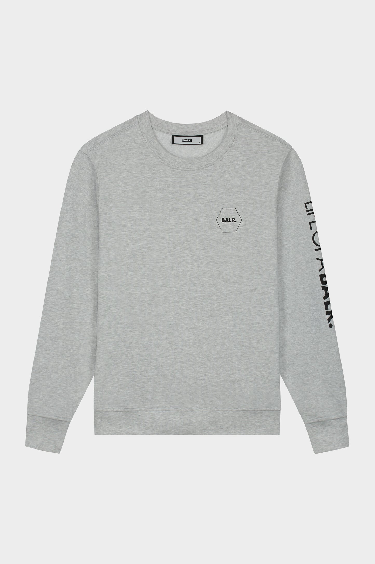 Hexagon LOAB Straight Crewneck Lt Grey Heather