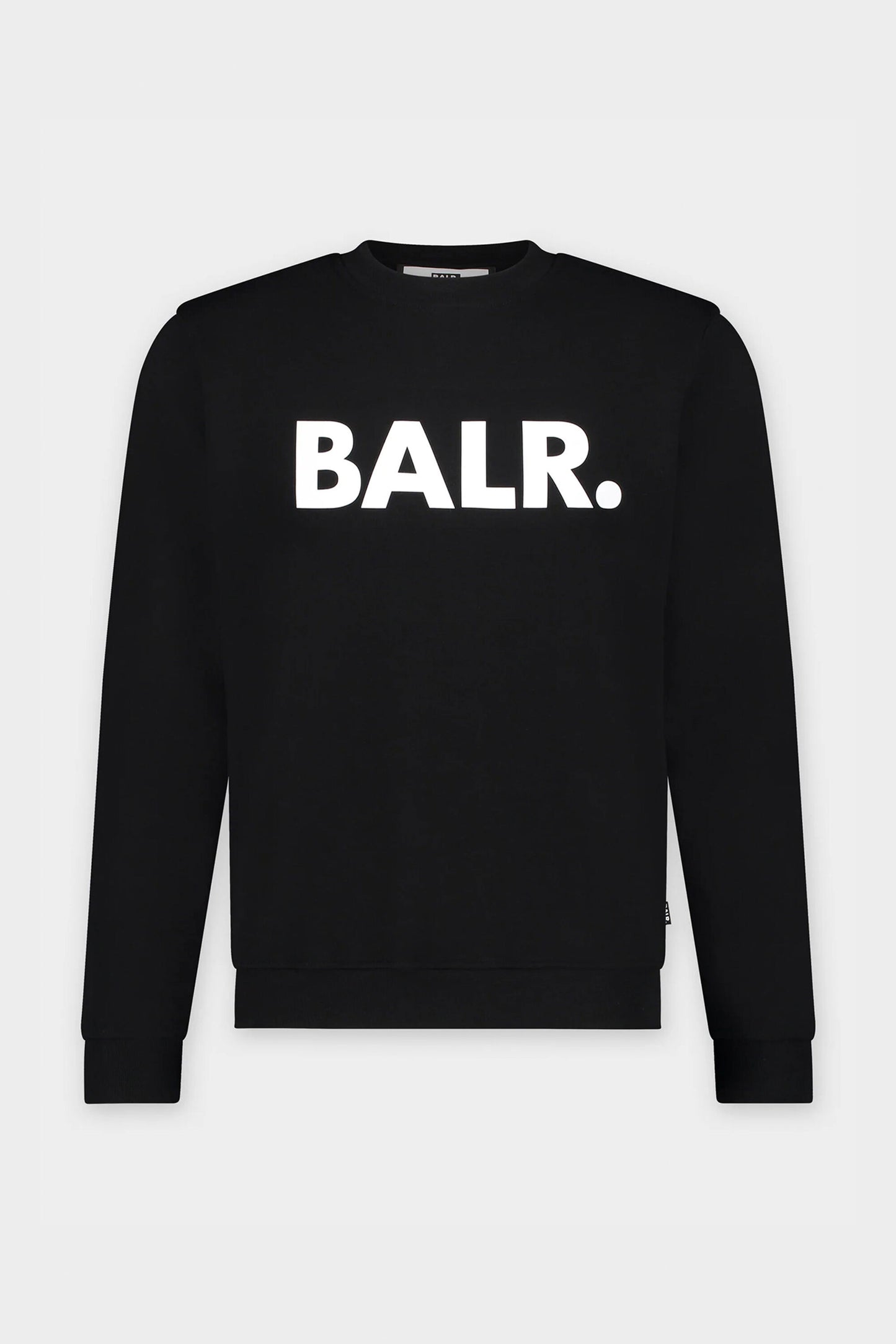 Brand Straight Crewneck Jet Black
