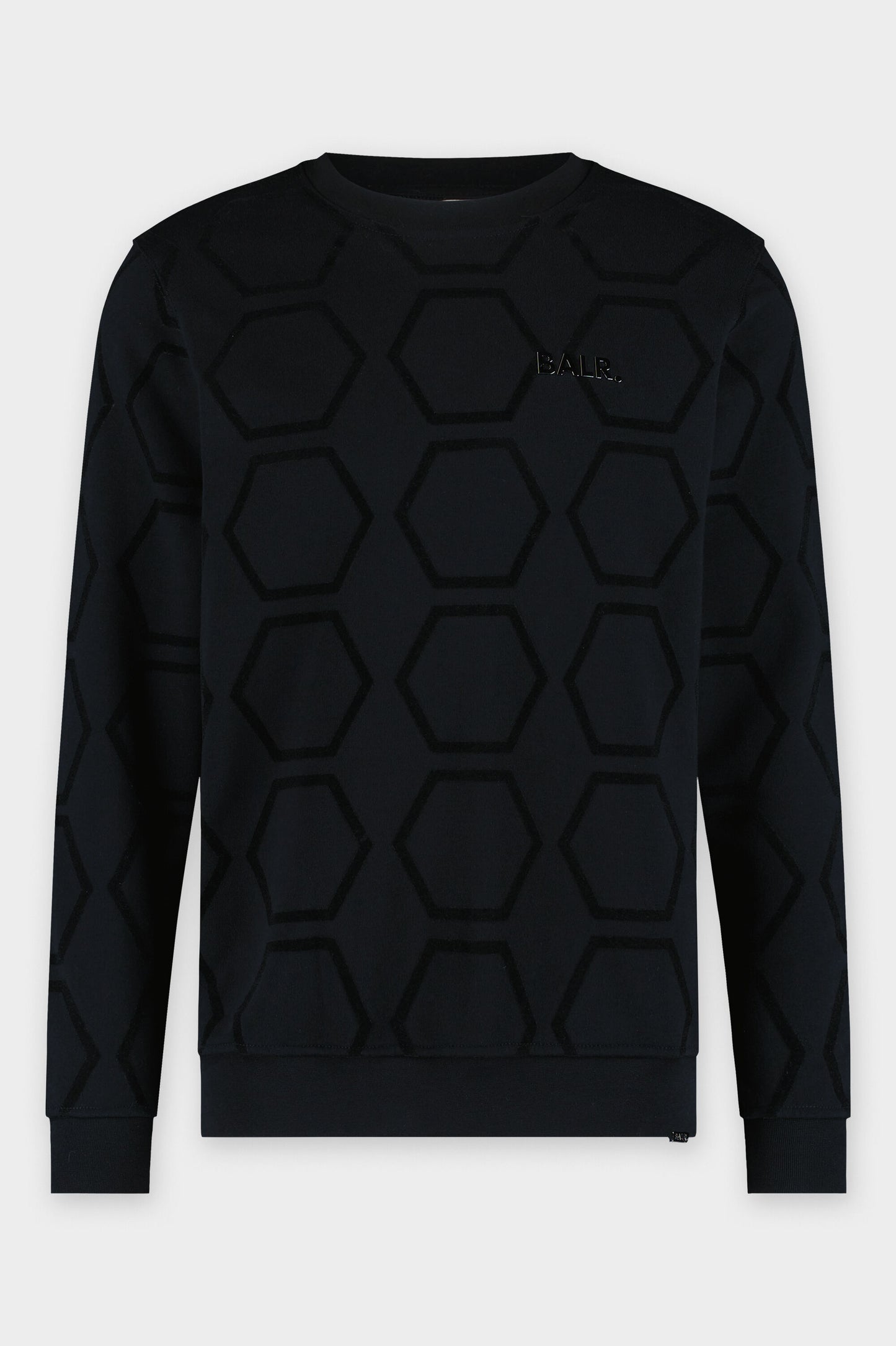 Olaf Straight Hex. Doll AOP Crewneck Jet Black