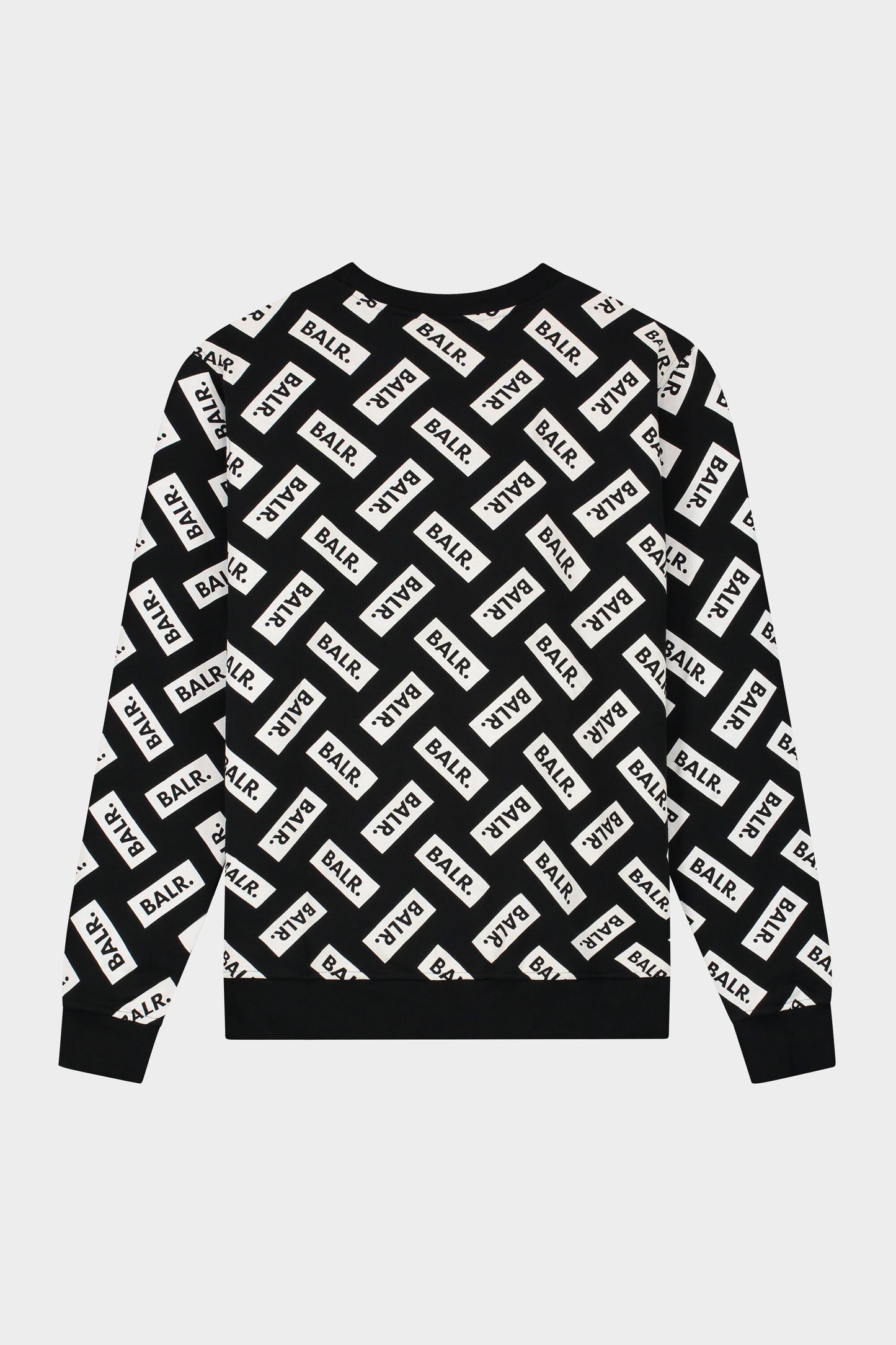 Olaf Straight Club AOP Crewneck Jet Black/Bright White