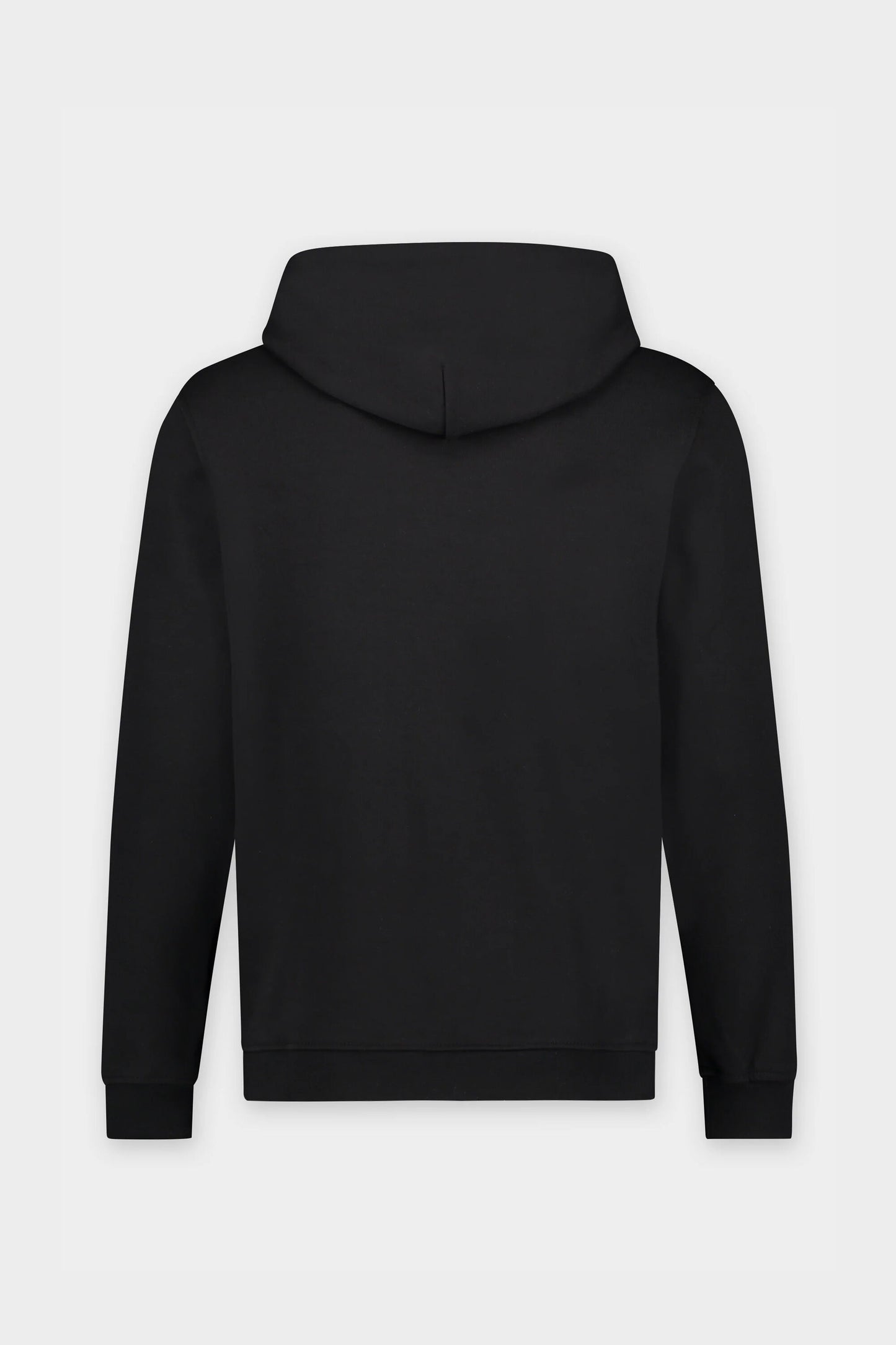 Q-Series Straight Zipped Hoodie Men Black