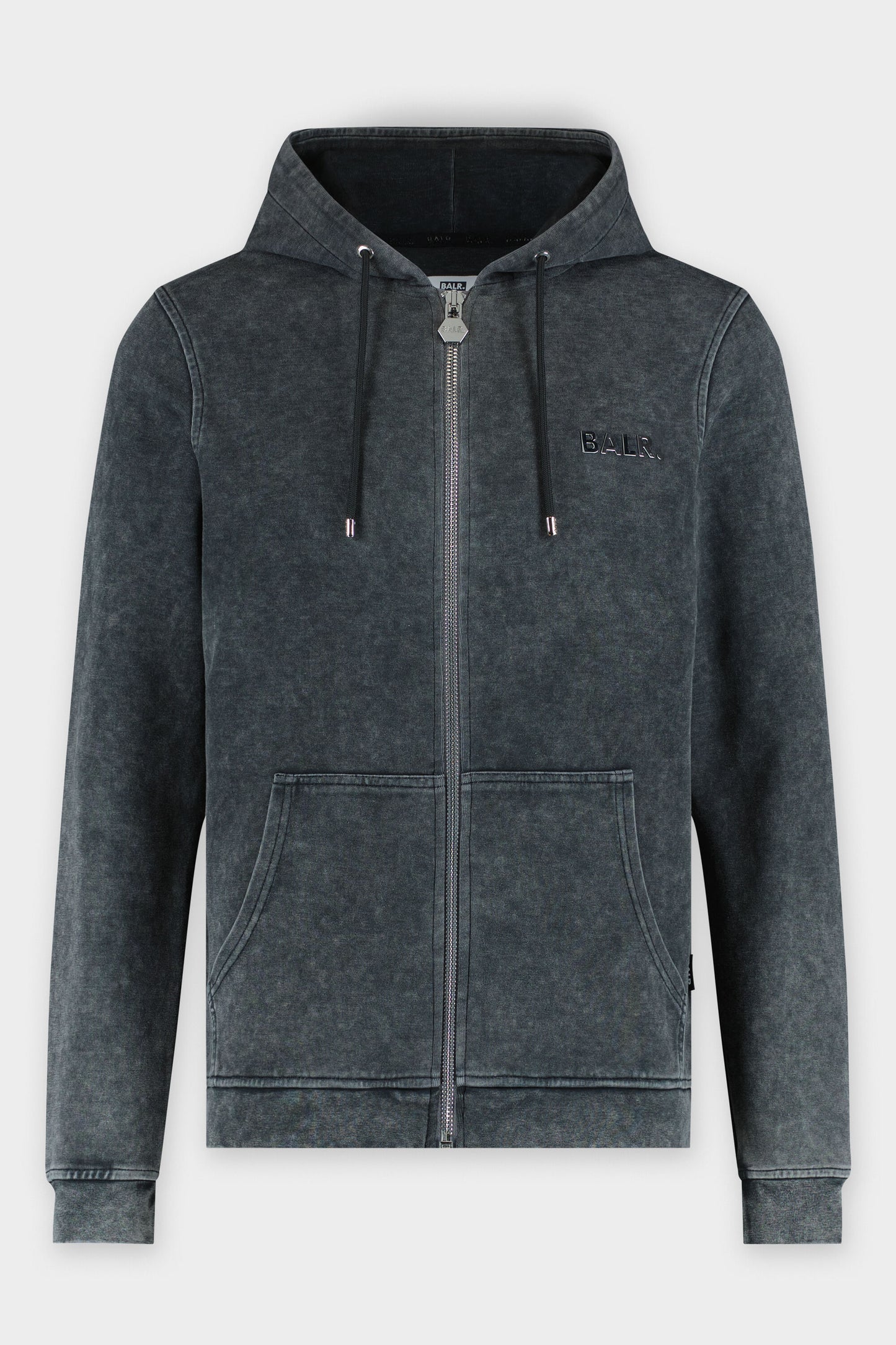 Q-Series Straight Zip Thru Hoodie Vintage Washed