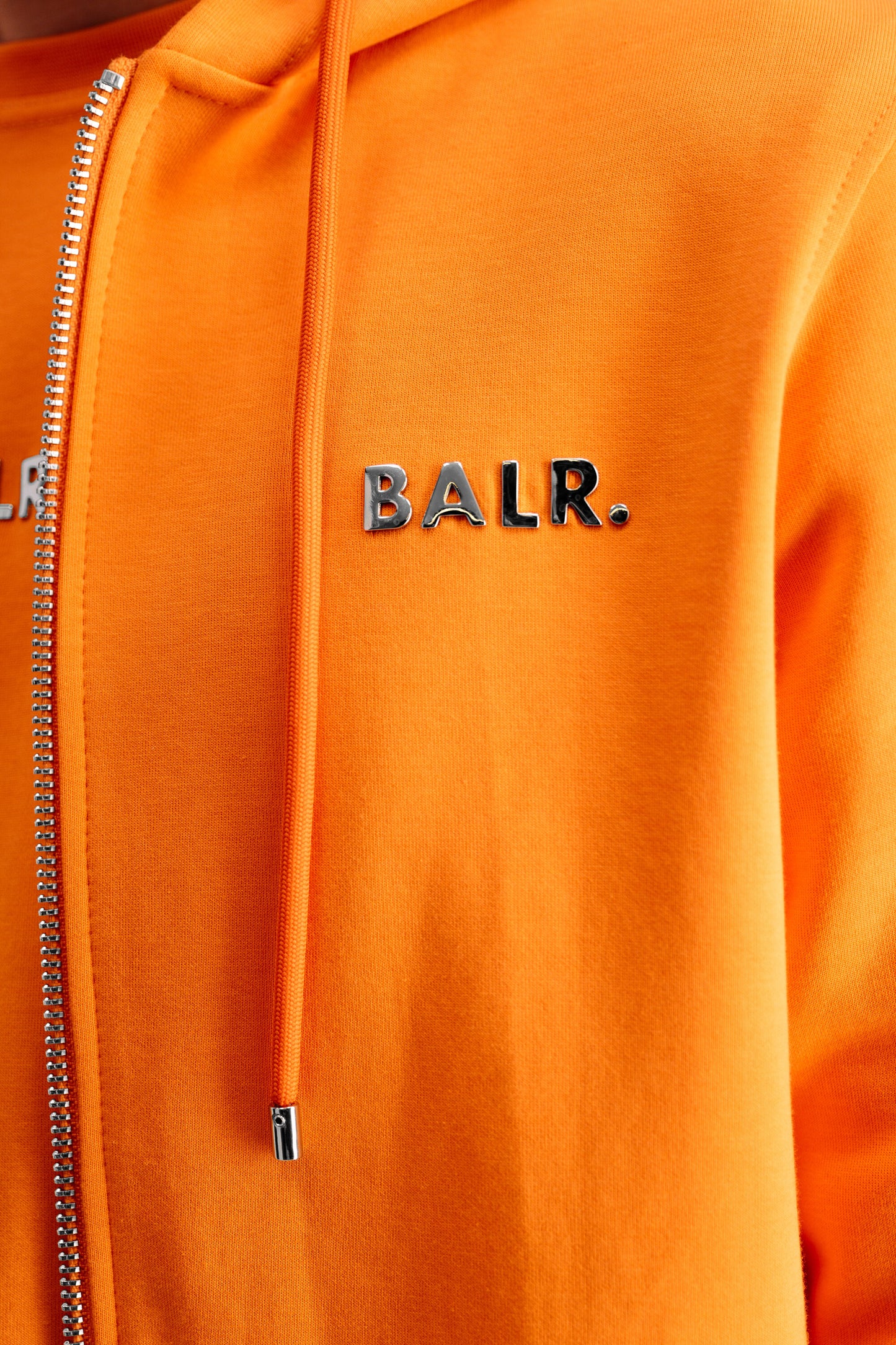 Q-Series Straight Zip Thru Hoodie Vibrant Orange