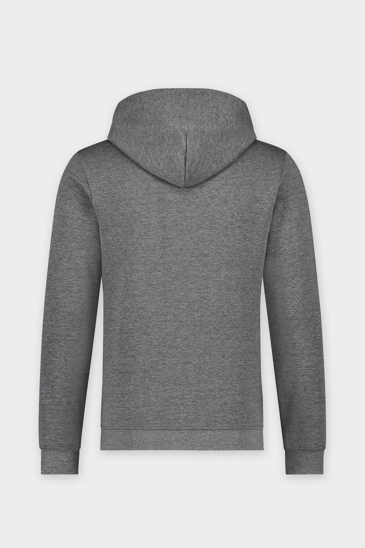 Q-Series Straight Zipped Hoodie Men Dk Grey Heather