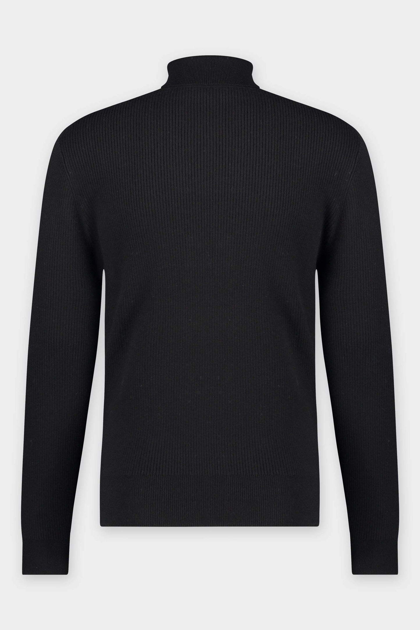 Ross Regular Rib Turtleneck Knit Jet Black