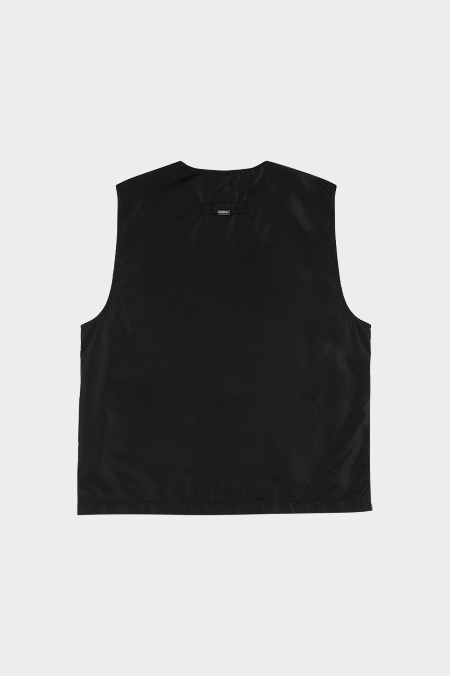 Cargo Pocket Straight Waistcoat Black