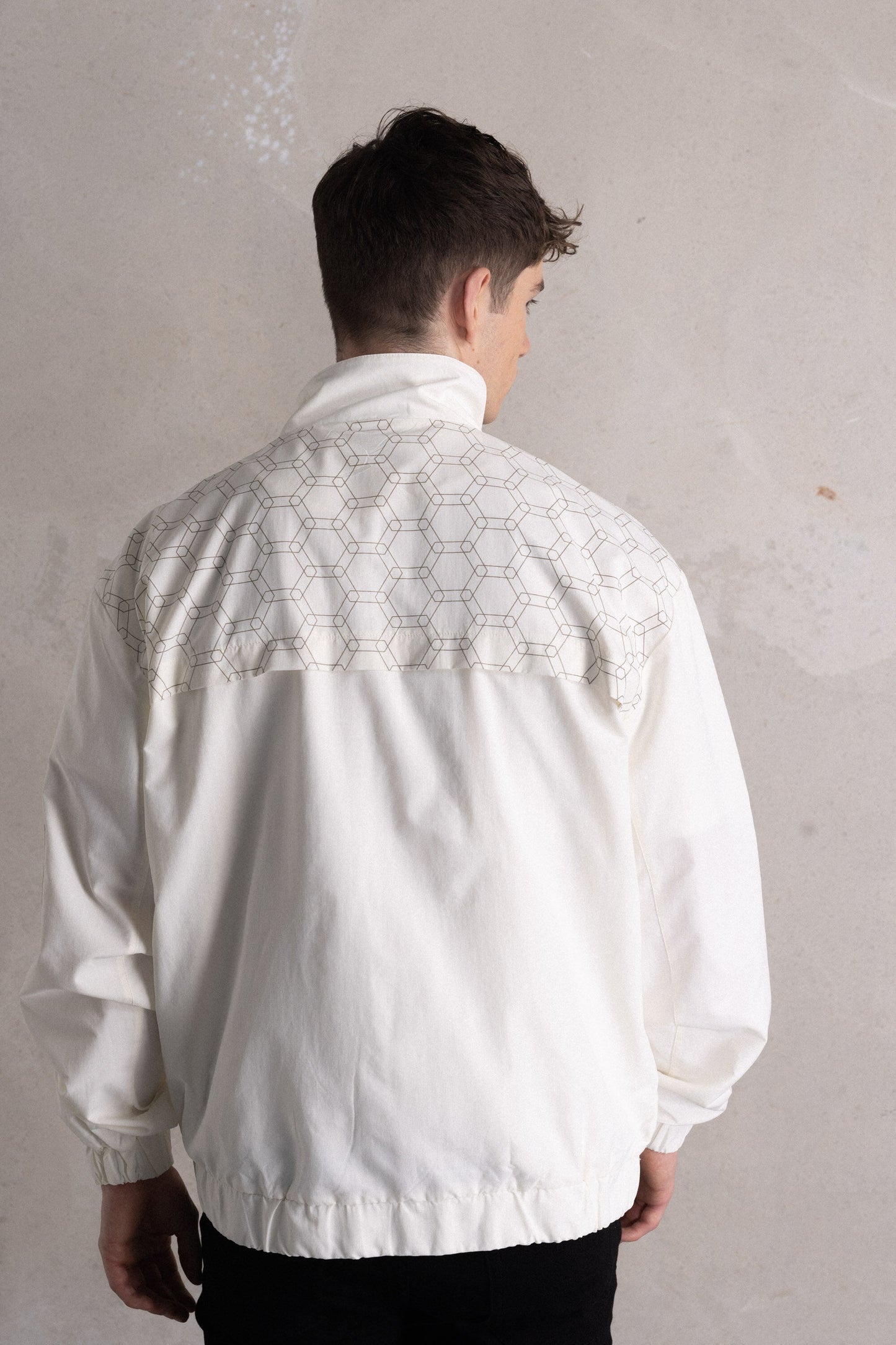 Gus Oversized Crepe Jacket Egret