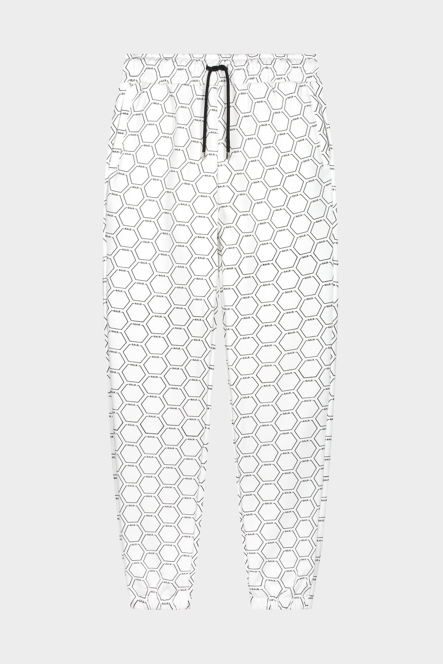 Olaf Straight Sweatpants Hexagon AOP Bright White/Jet Black